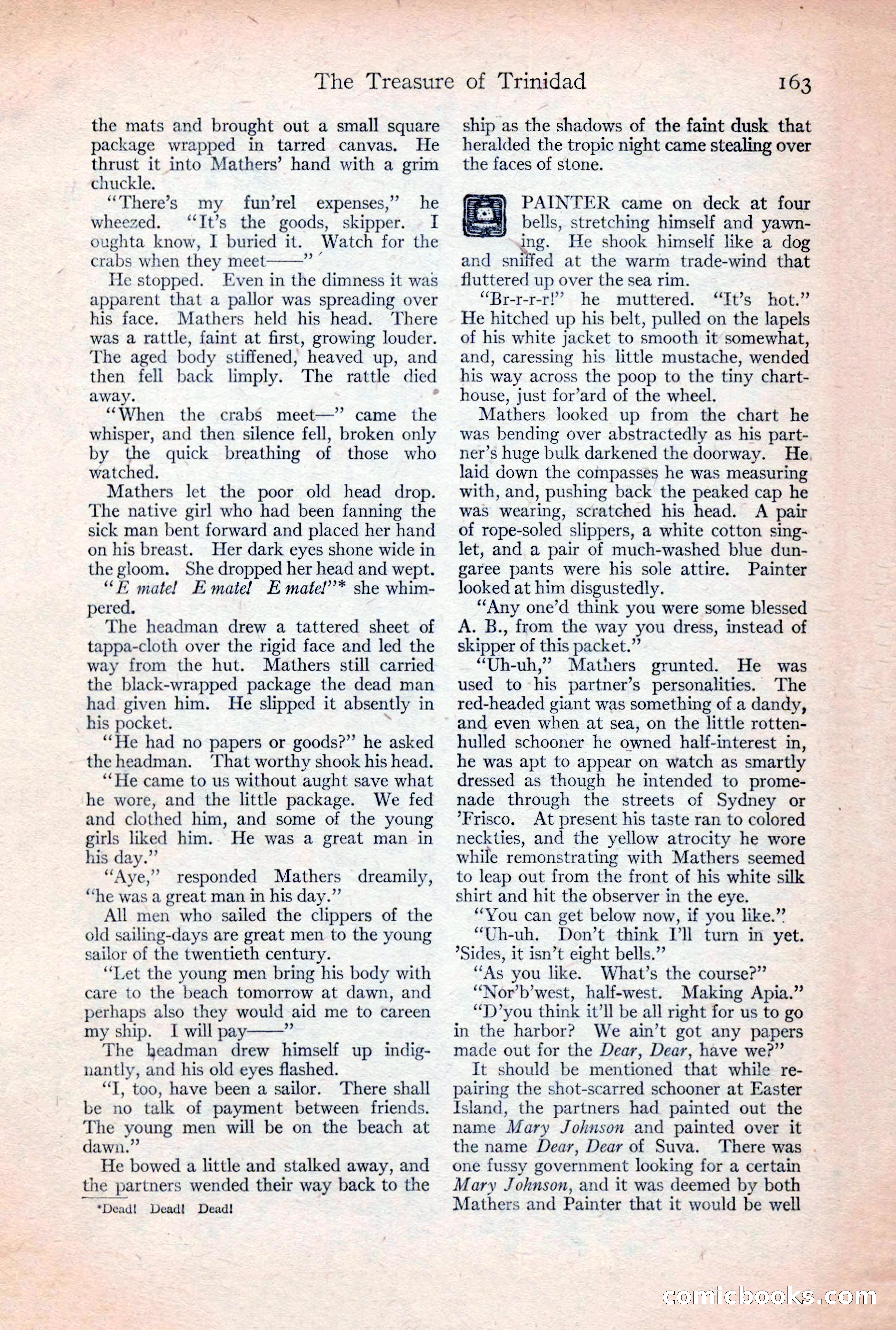 Adventure Magazine, December 30, 1922 — page 181 of 212