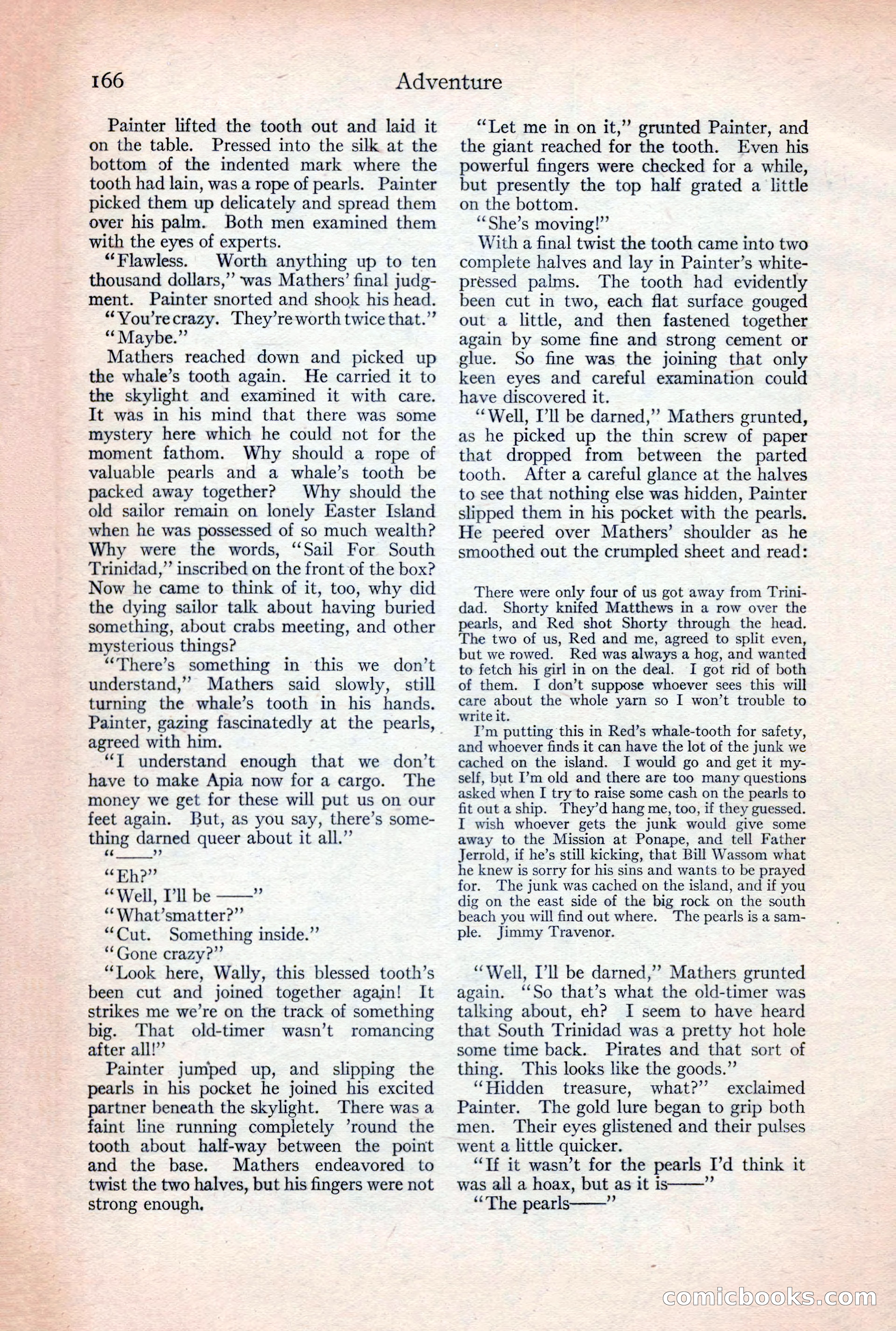 Adventure Magazine, December 30, 1922 — page 184 of 212