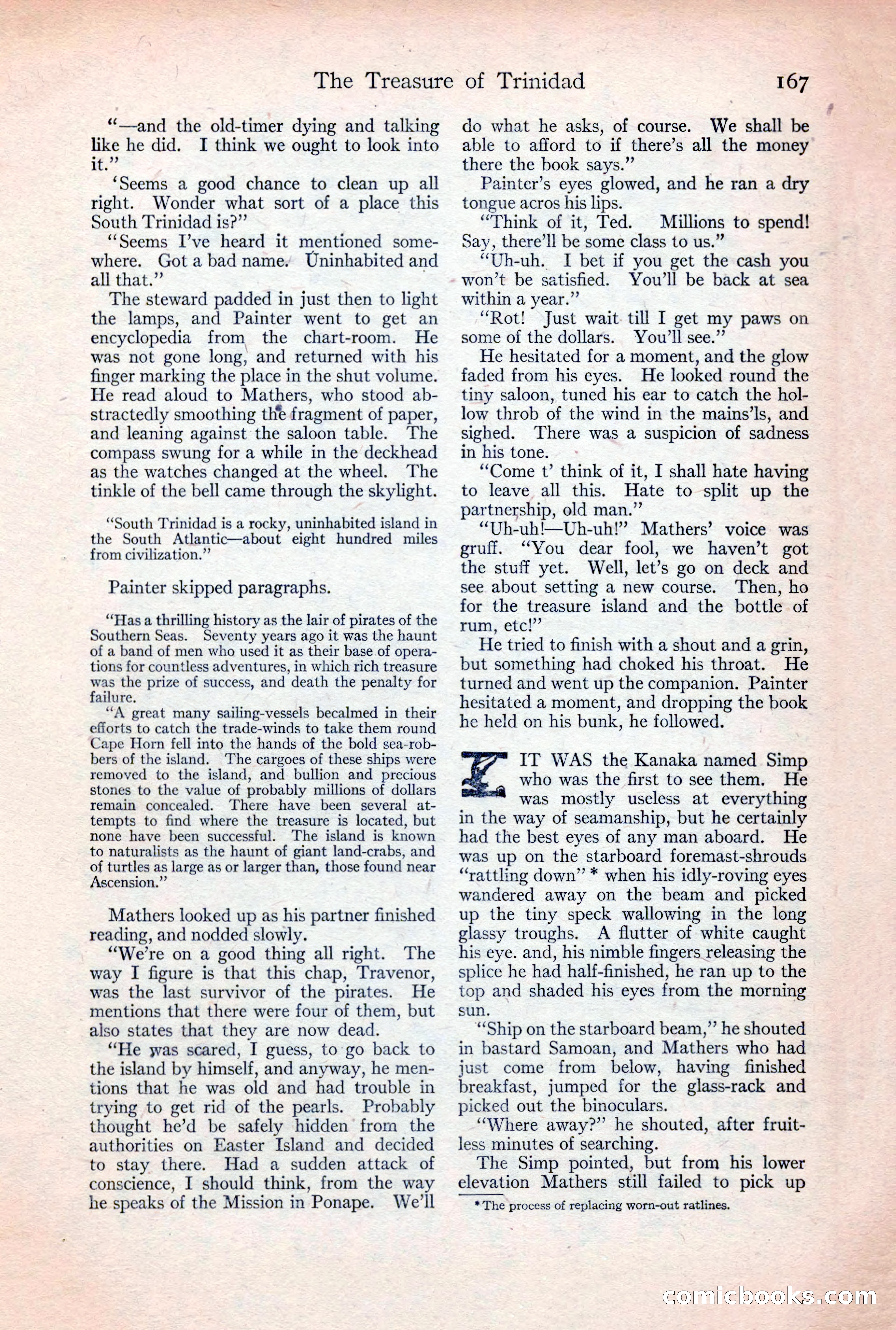 Adventure Magazine, December 30, 1922 — page 185 of 212