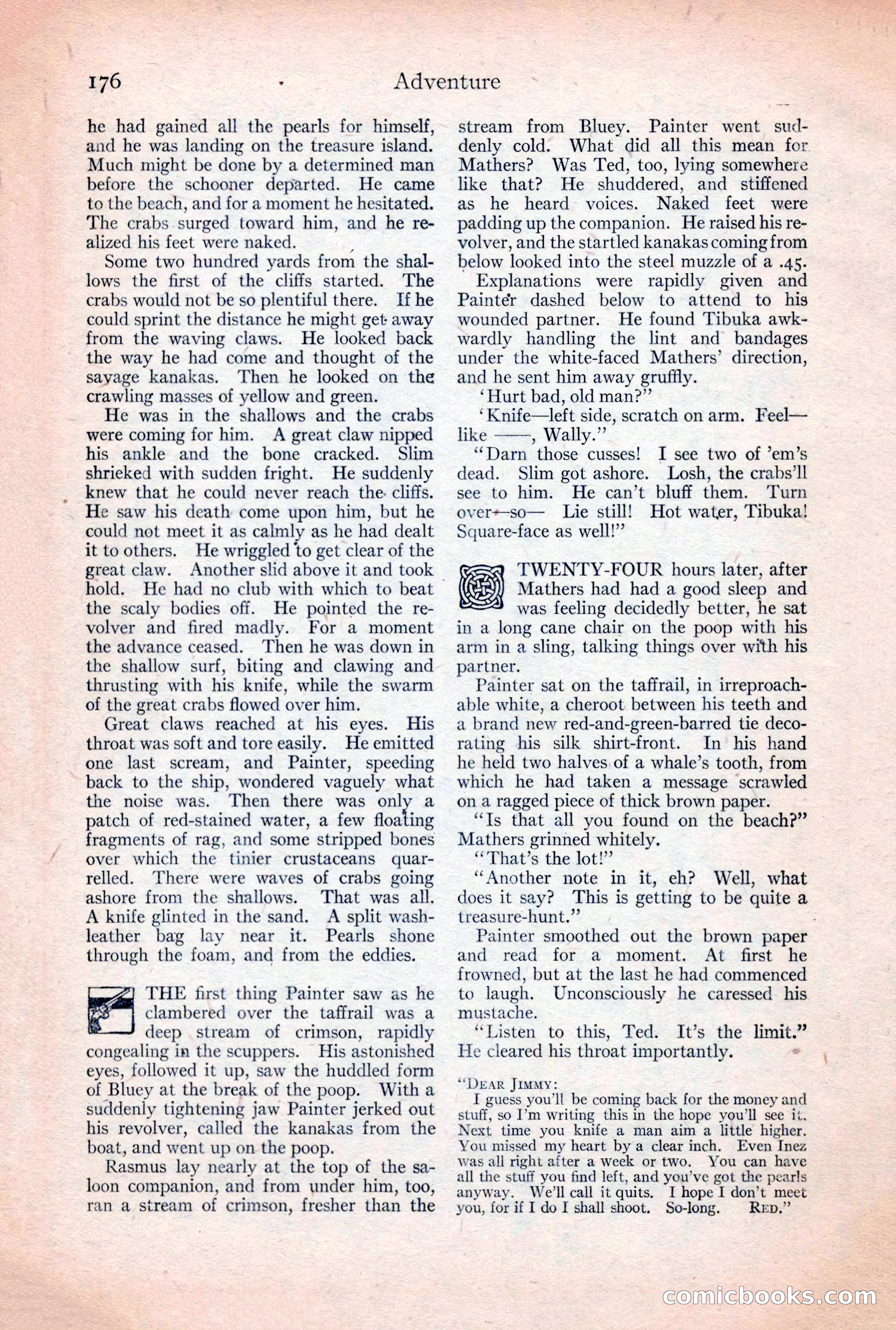 Adventure Magazine, December 30, 1922 — page 194 of 212