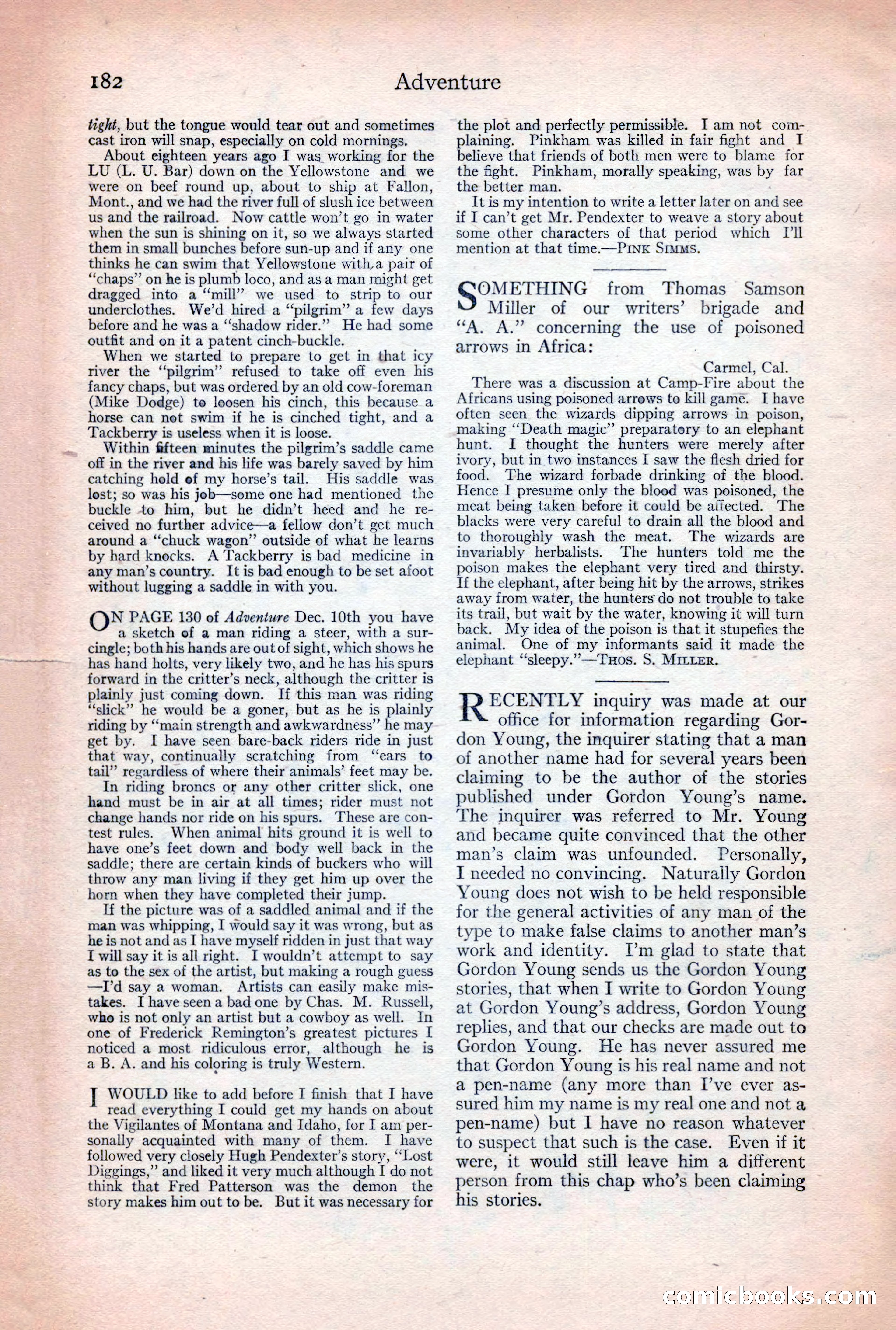 Adventure Magazine, December 30, 1922 — page 200 of 212