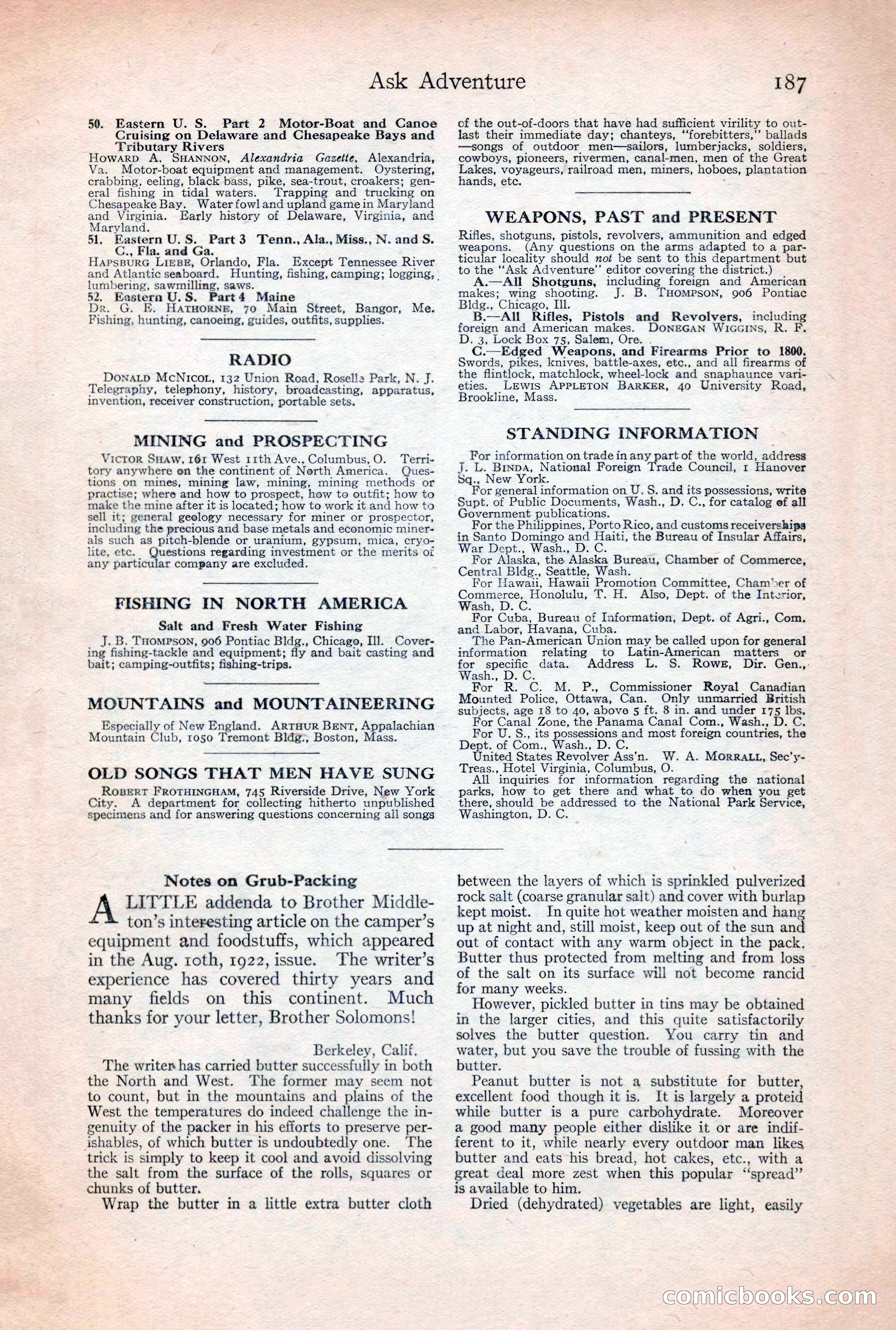 Adventure Magazine, December 30, 1922 — page 205 of 212