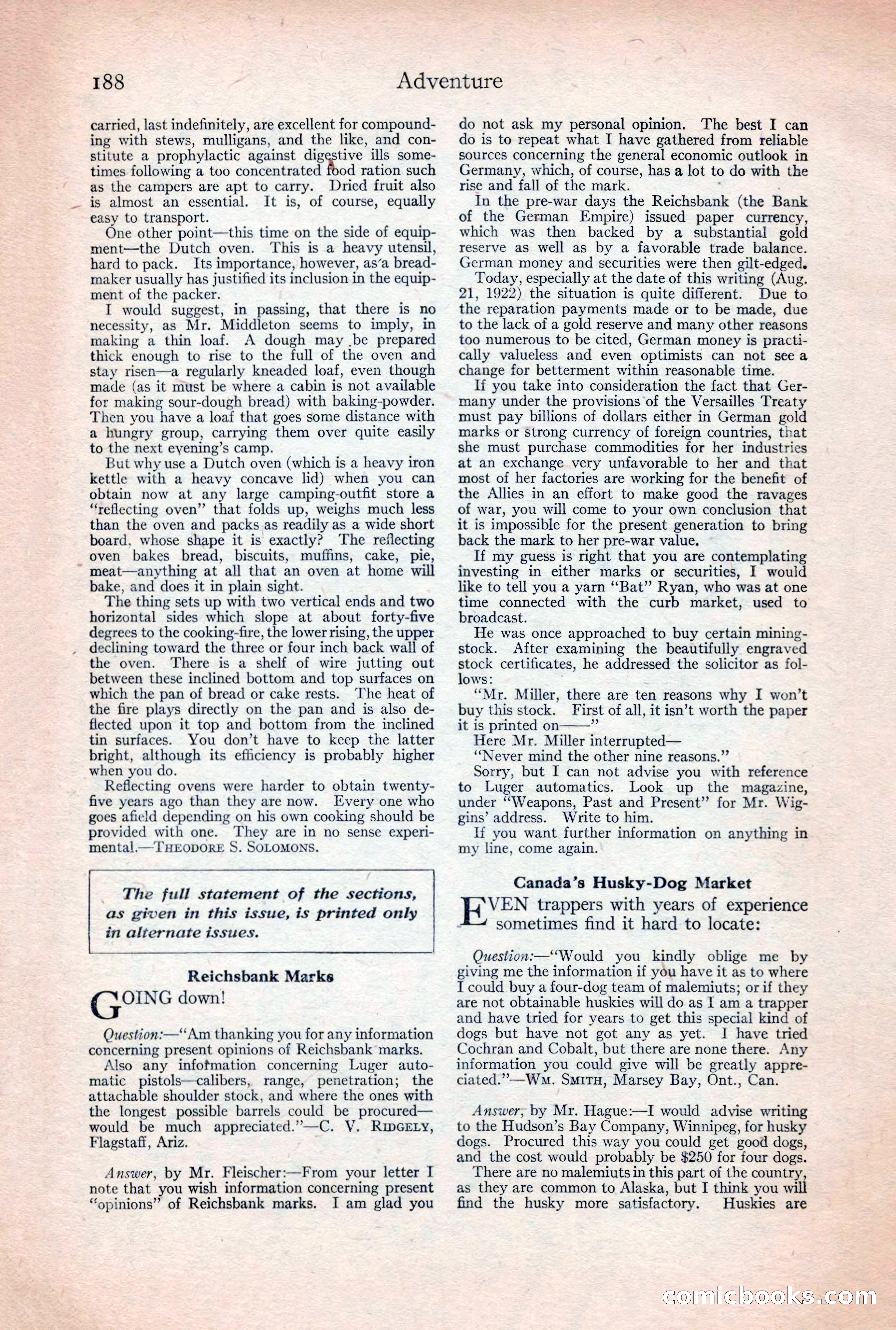 Adventure Magazine, December 30, 1922 — page 206 of 212