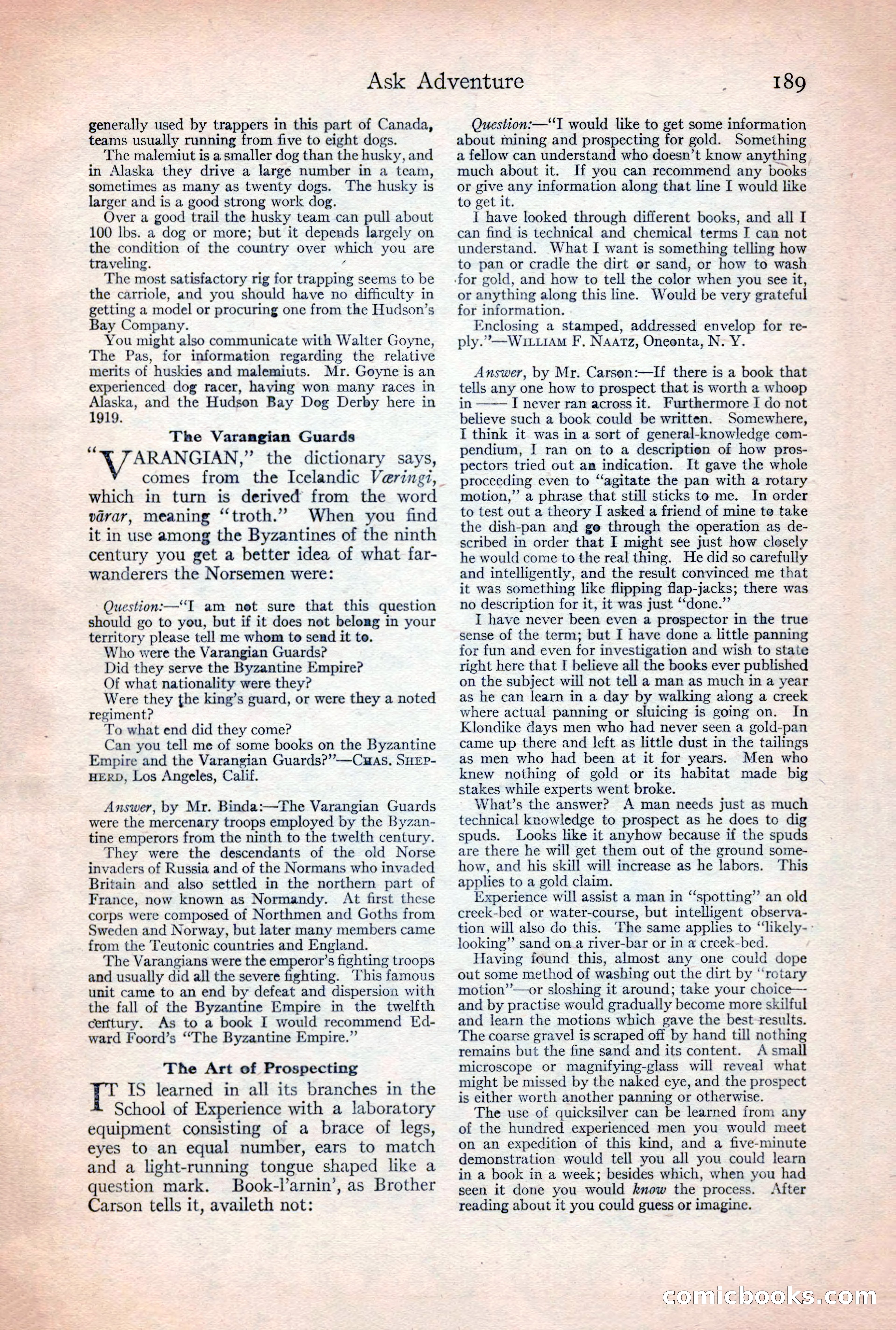 Adventure Magazine, December 30, 1922 — page 207 of 212