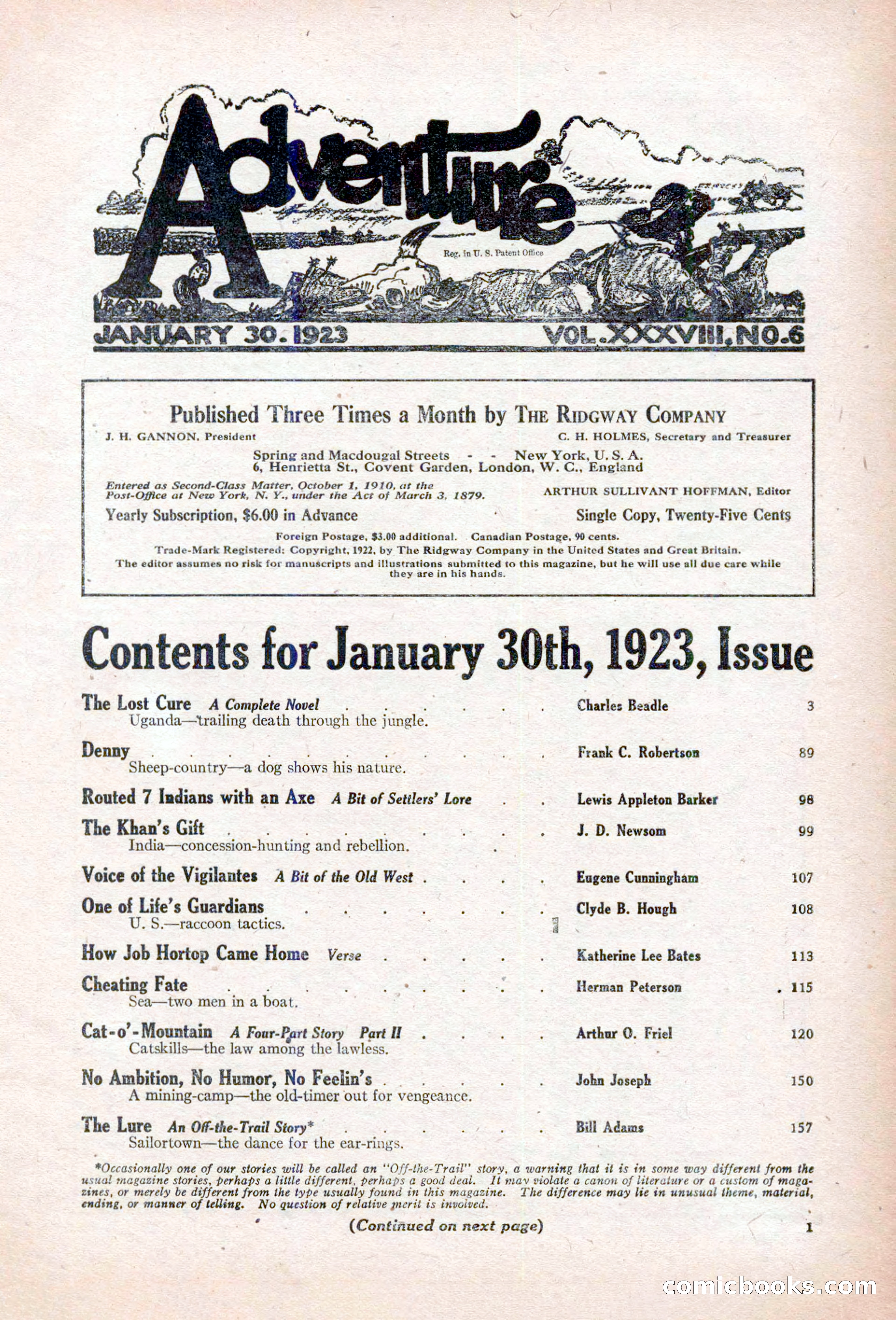 Adventure, January 30, 1923 — page 11 of 204