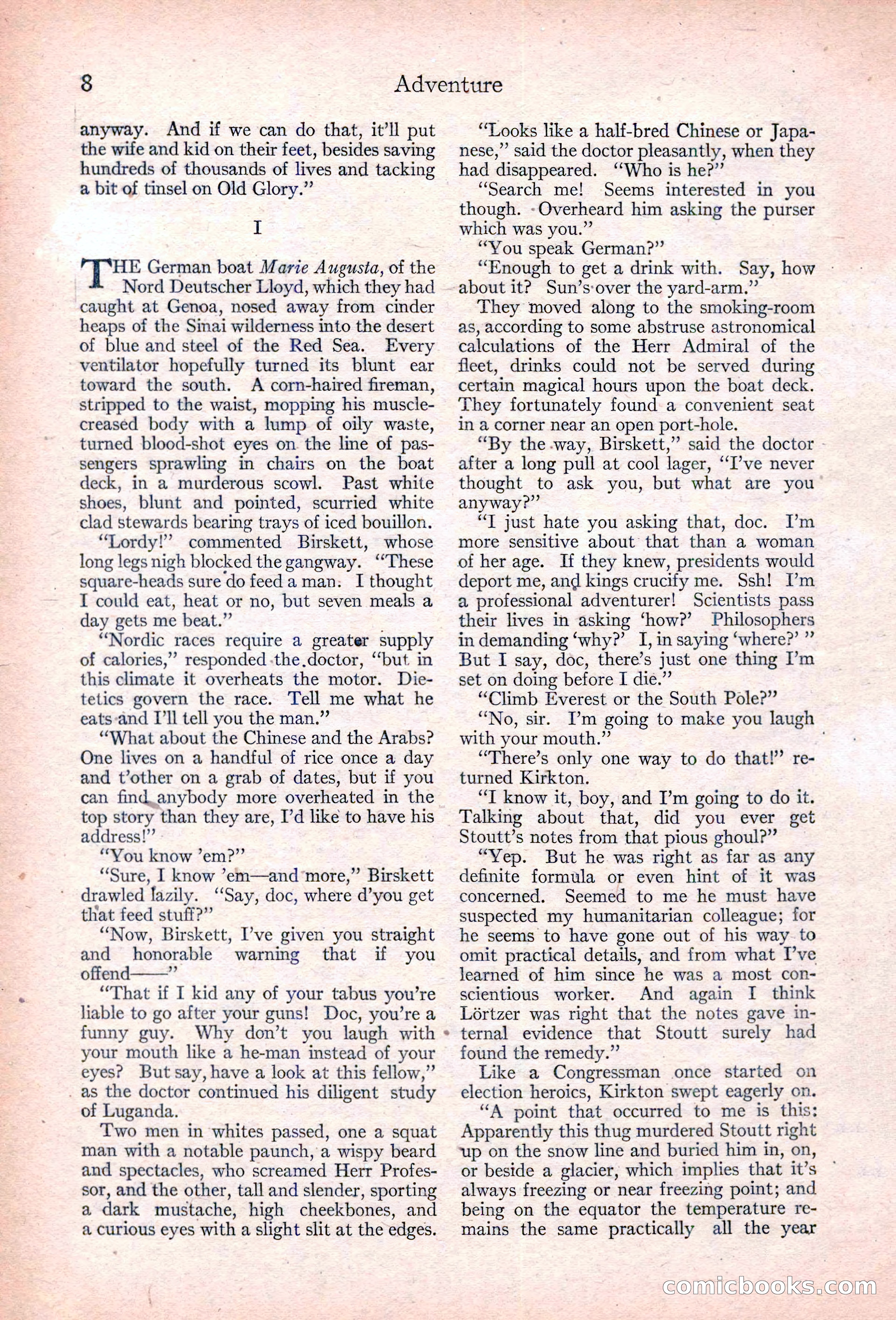 Adventure, January 30, 1923 — page 18 of 204