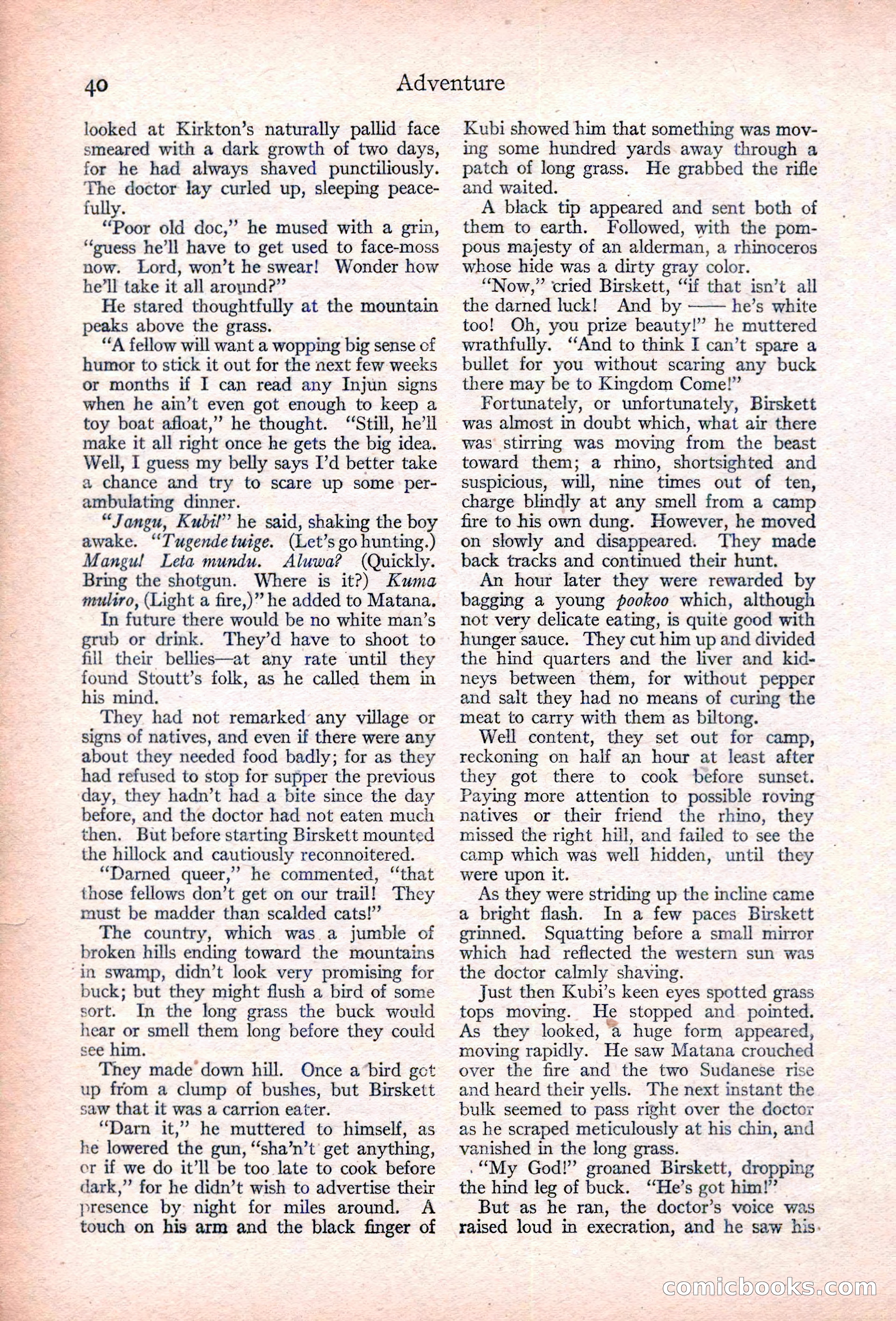 Adventure, January 30, 1923 — page 50 of 204