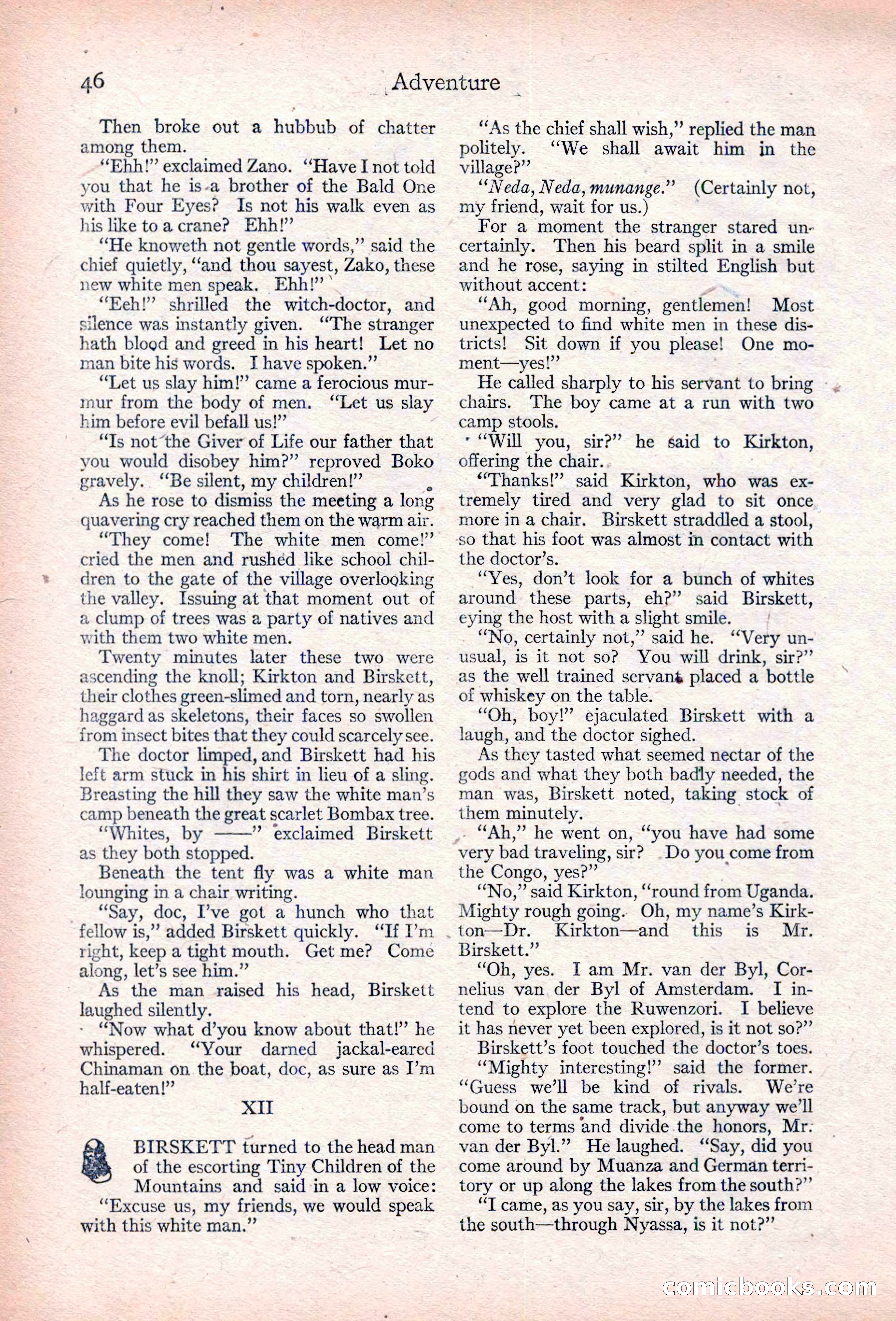 Adventure, January 30, 1923 — page 56 of 204