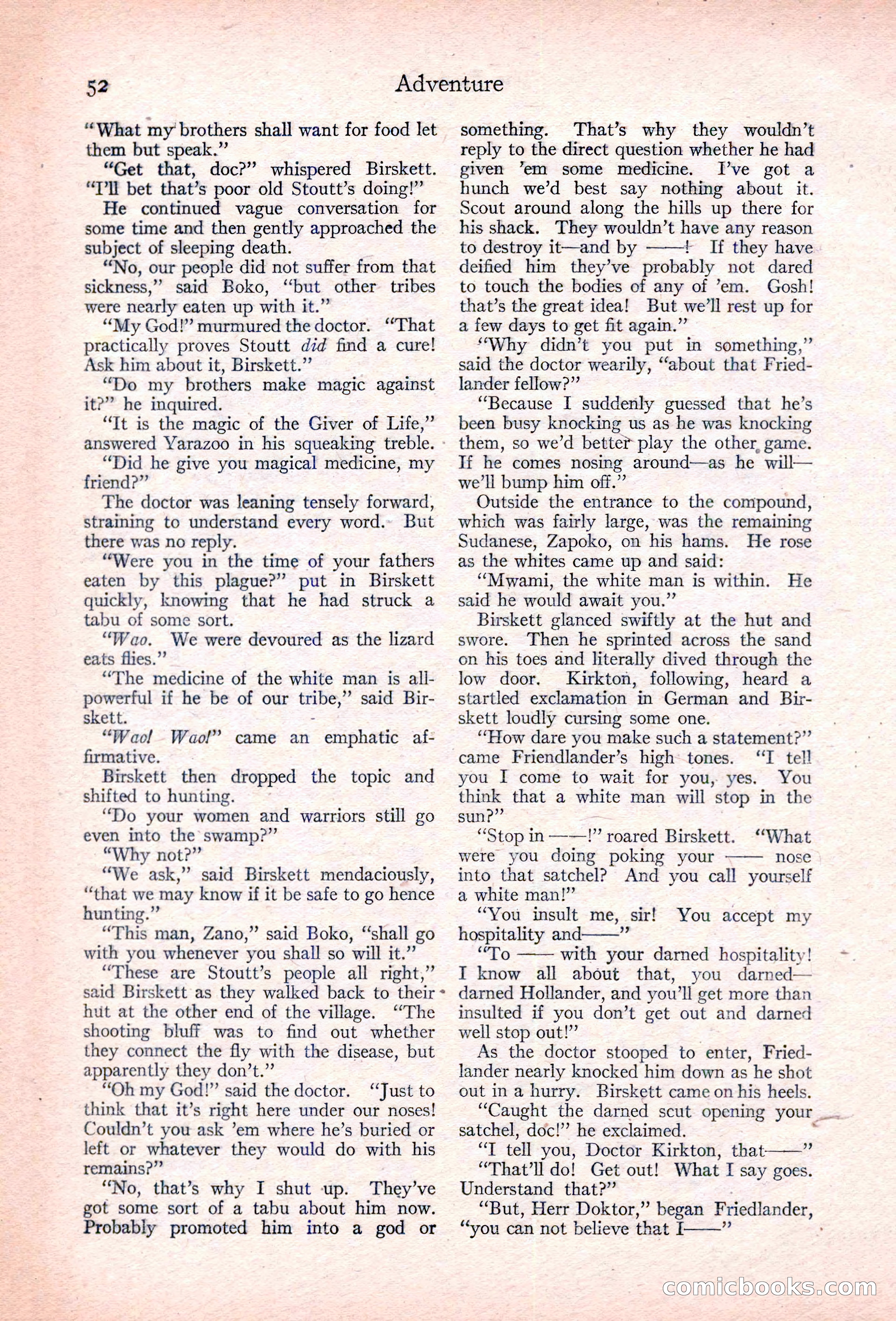 Adventure, January 30, 1923 — page 62 of 204