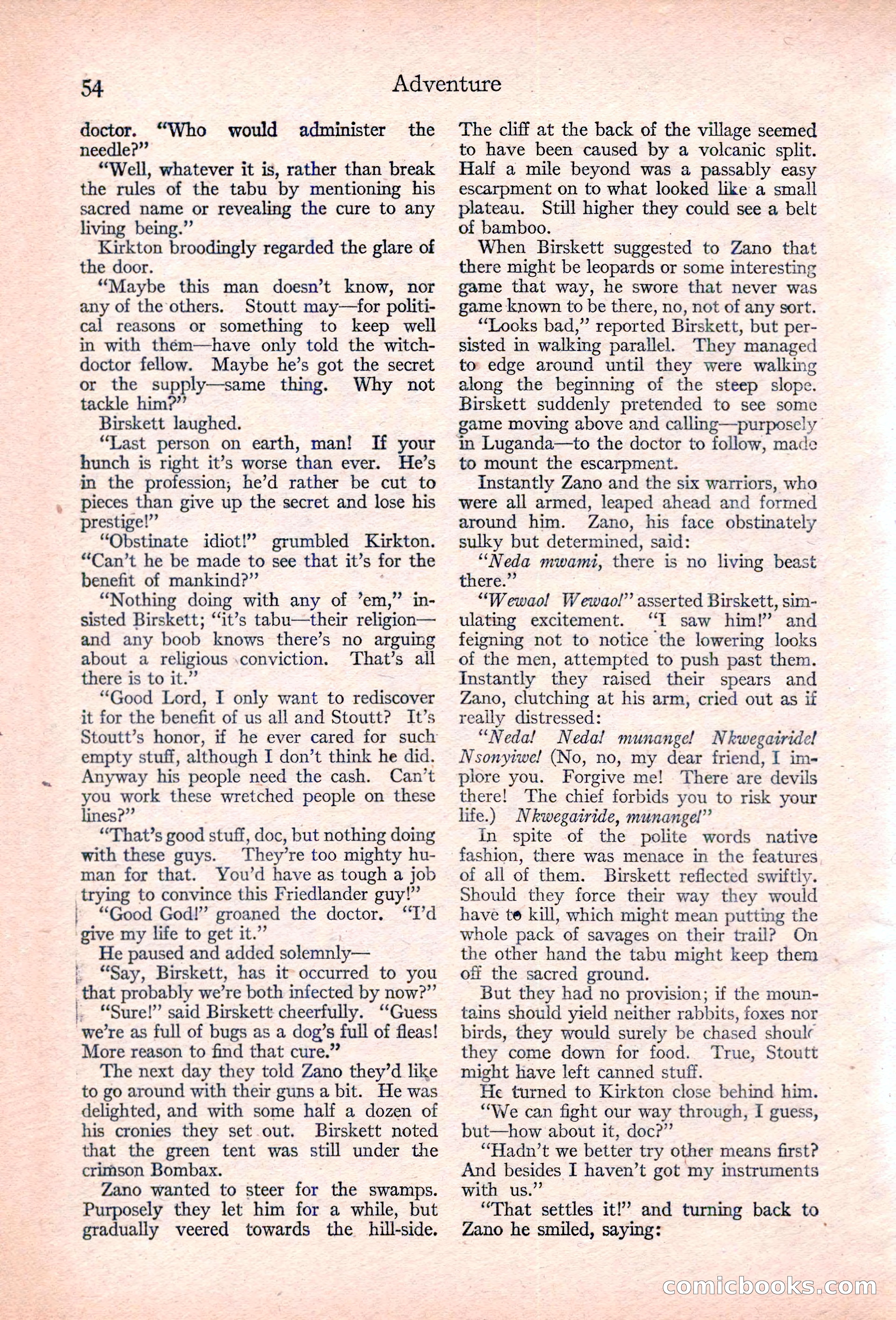 Adventure, January 30, 1923 — page 64 of 204