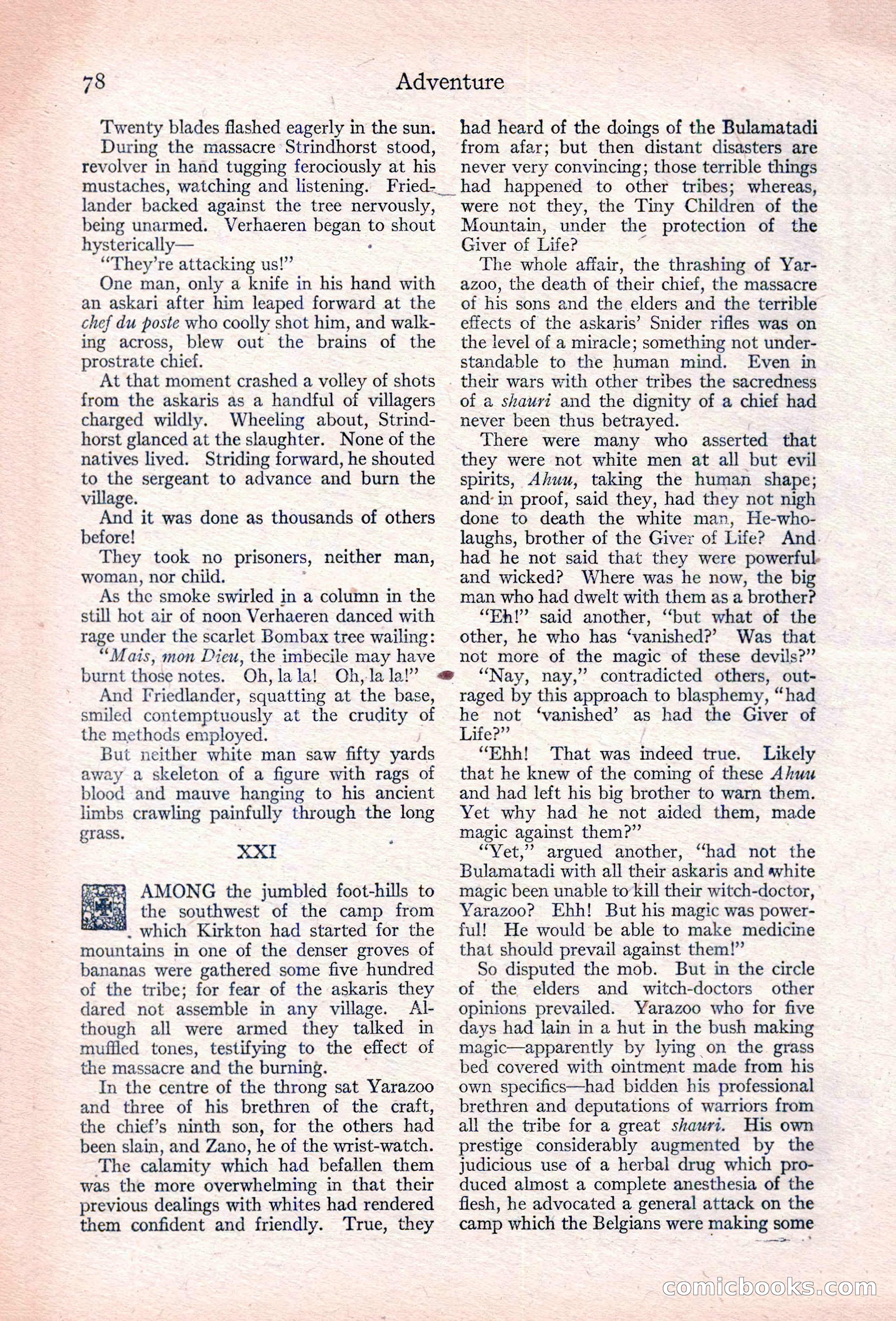 Adventure, January 30, 1923 — page 88 of 204