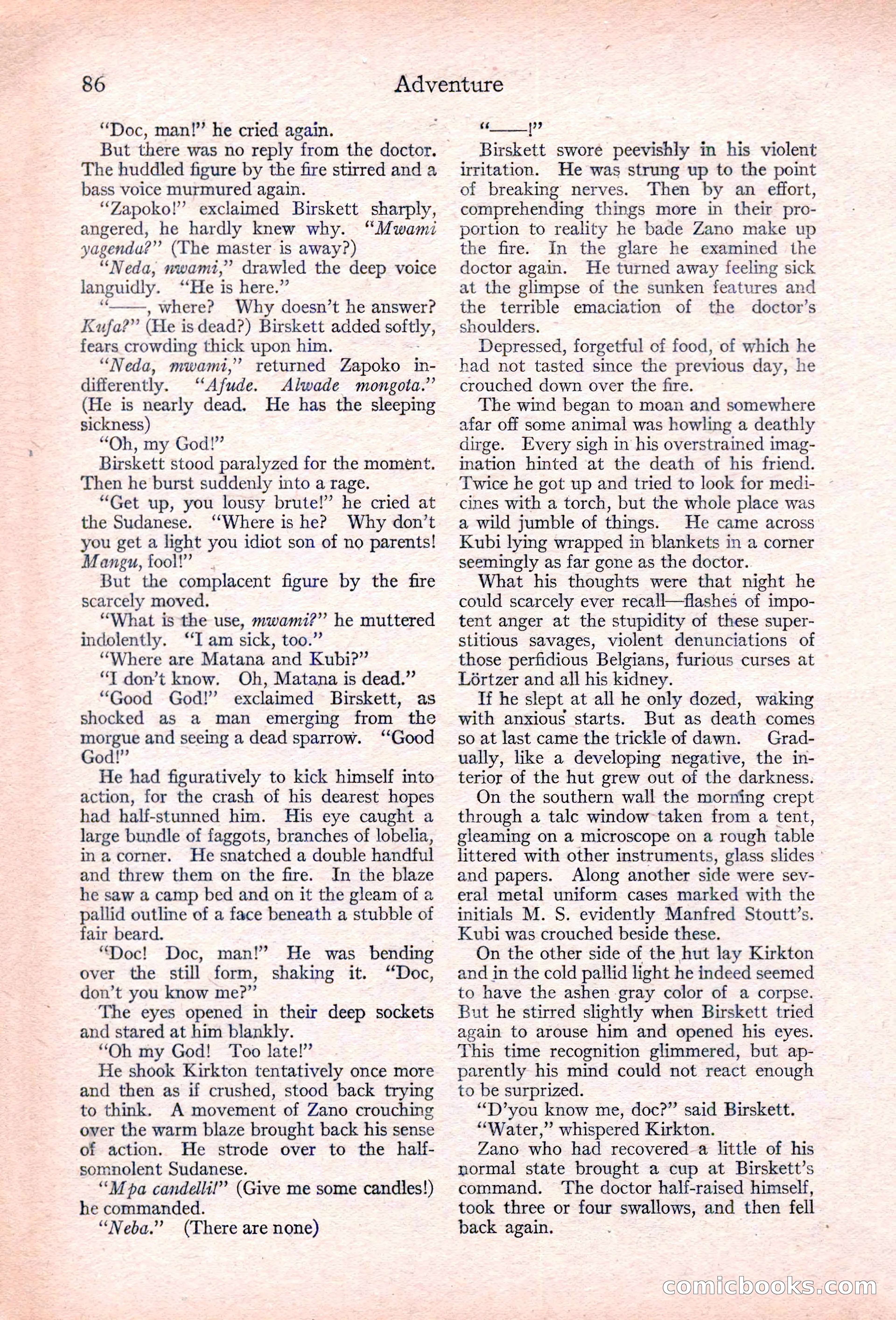 Adventure, January 30, 1923 — page 96 of 204