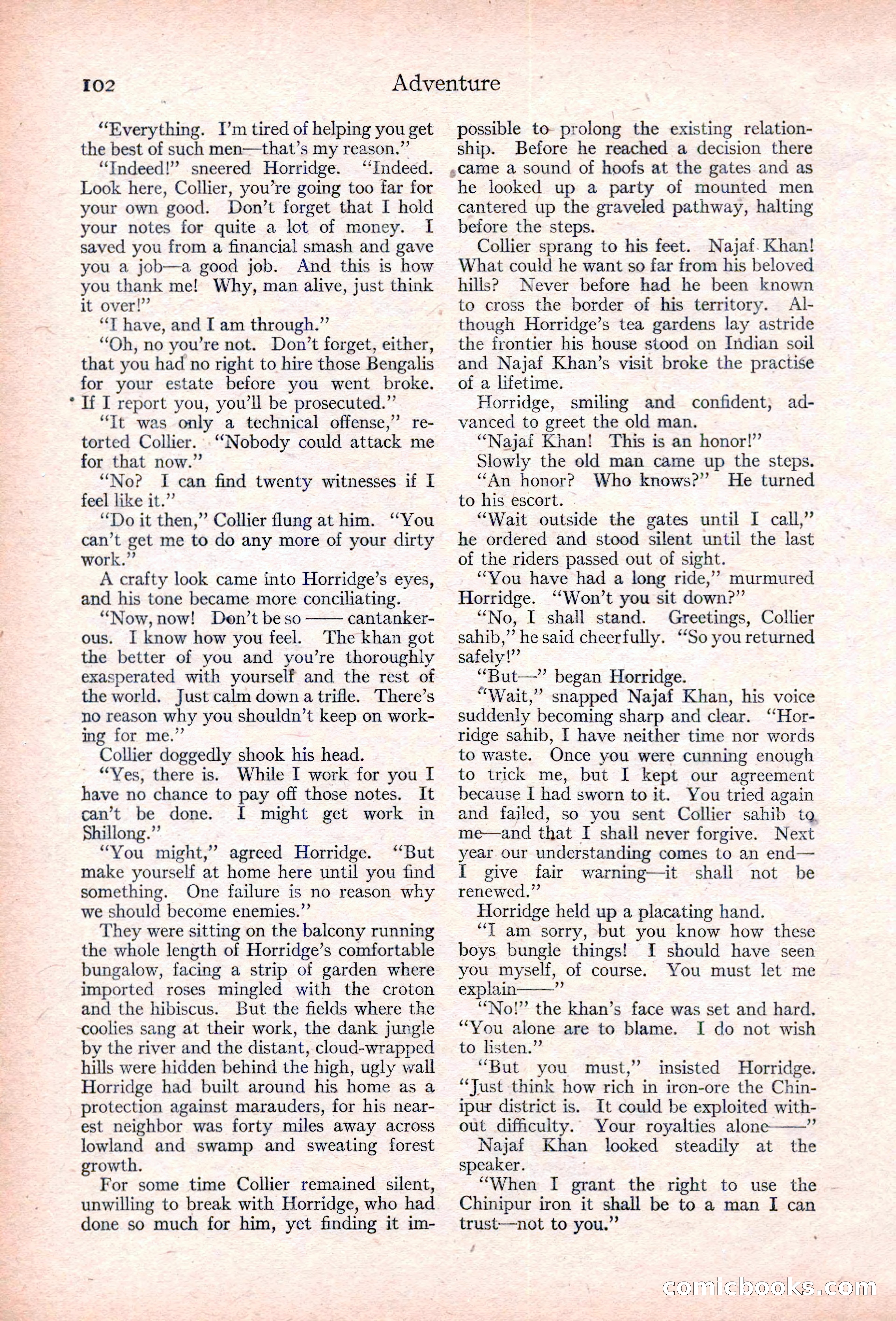 Adventure, January 30, 1923 — page 112 of 204