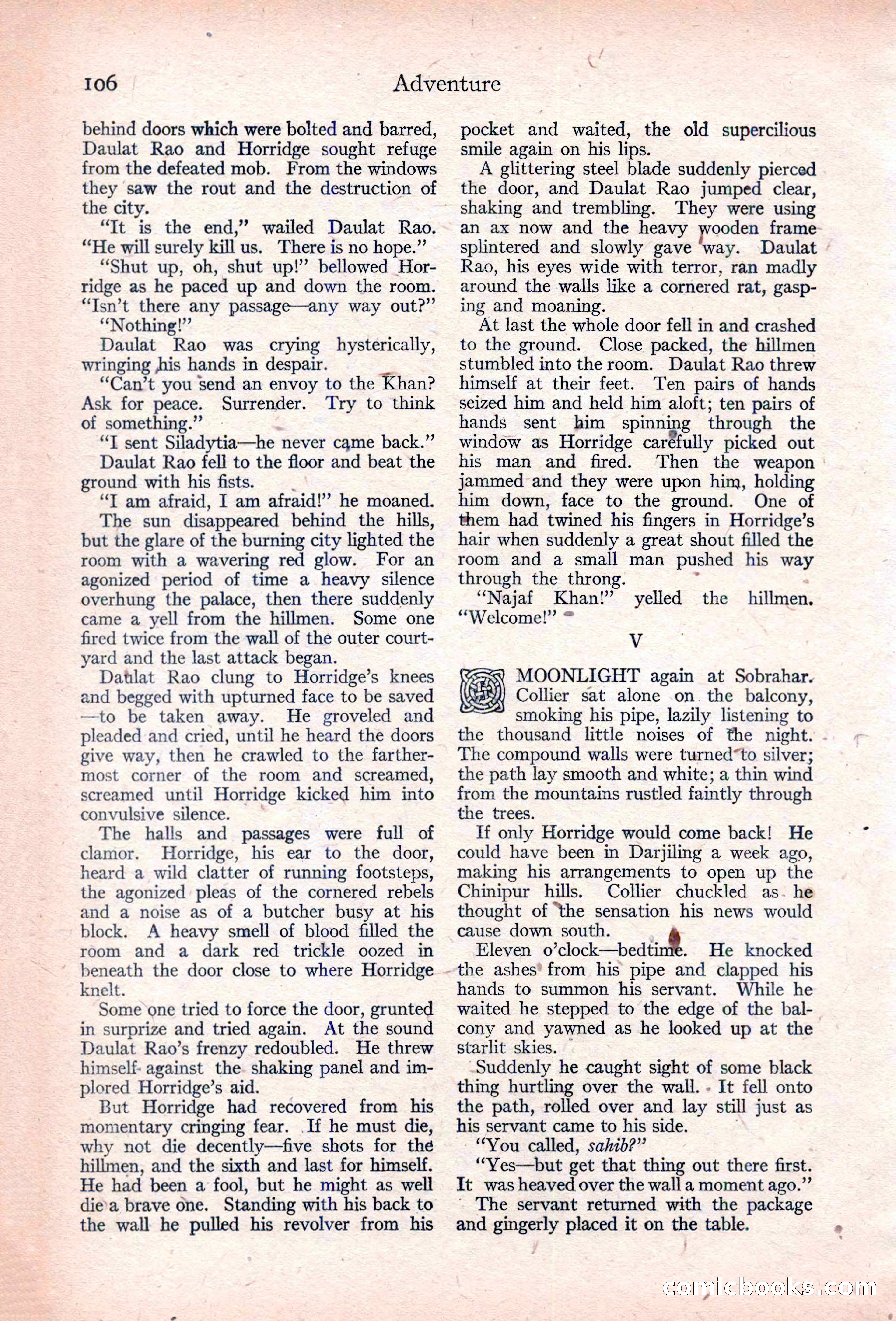 Adventure, January 30, 1923 — page 116 of 204