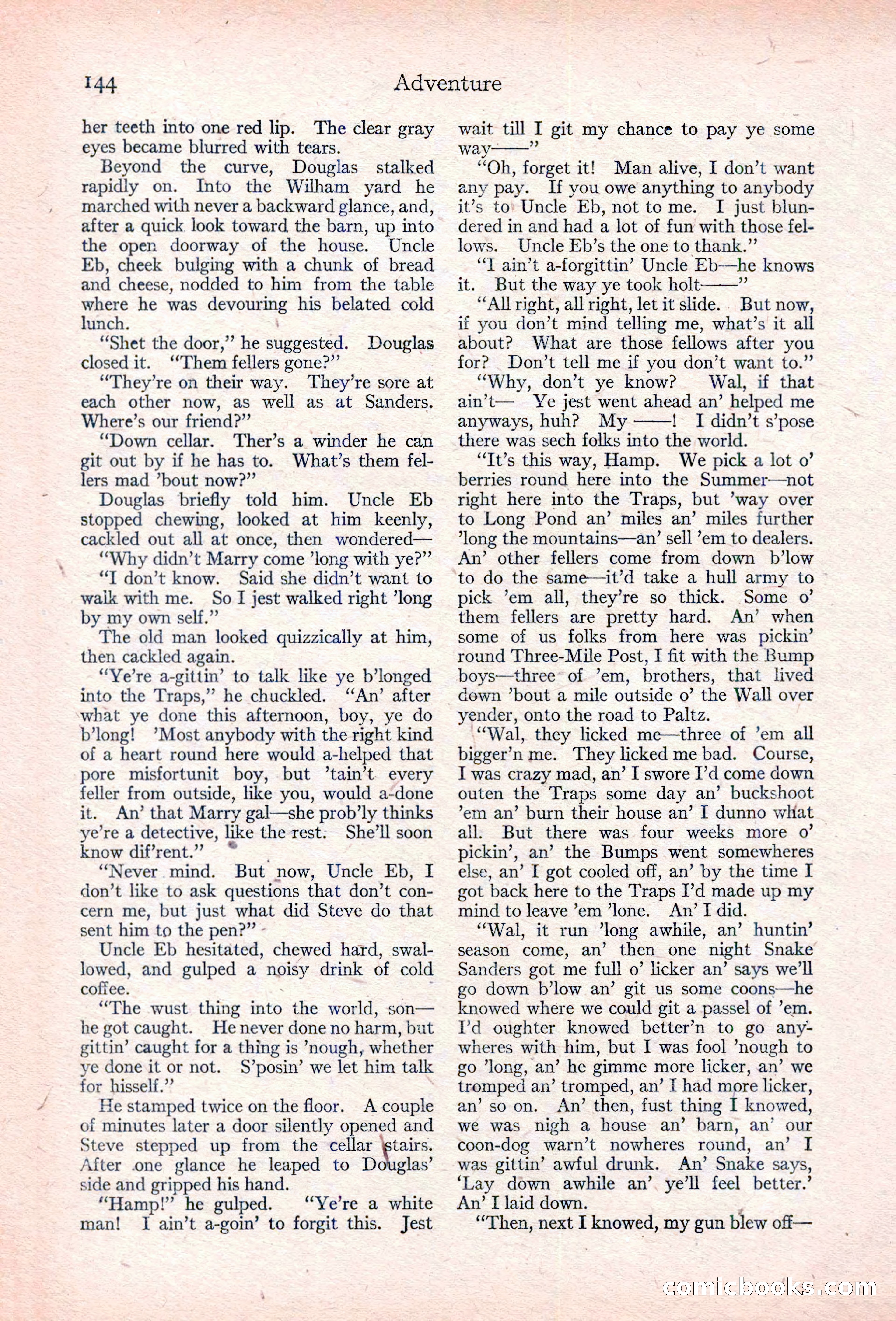 Adventure, January 30, 1923 — page 154 of 204