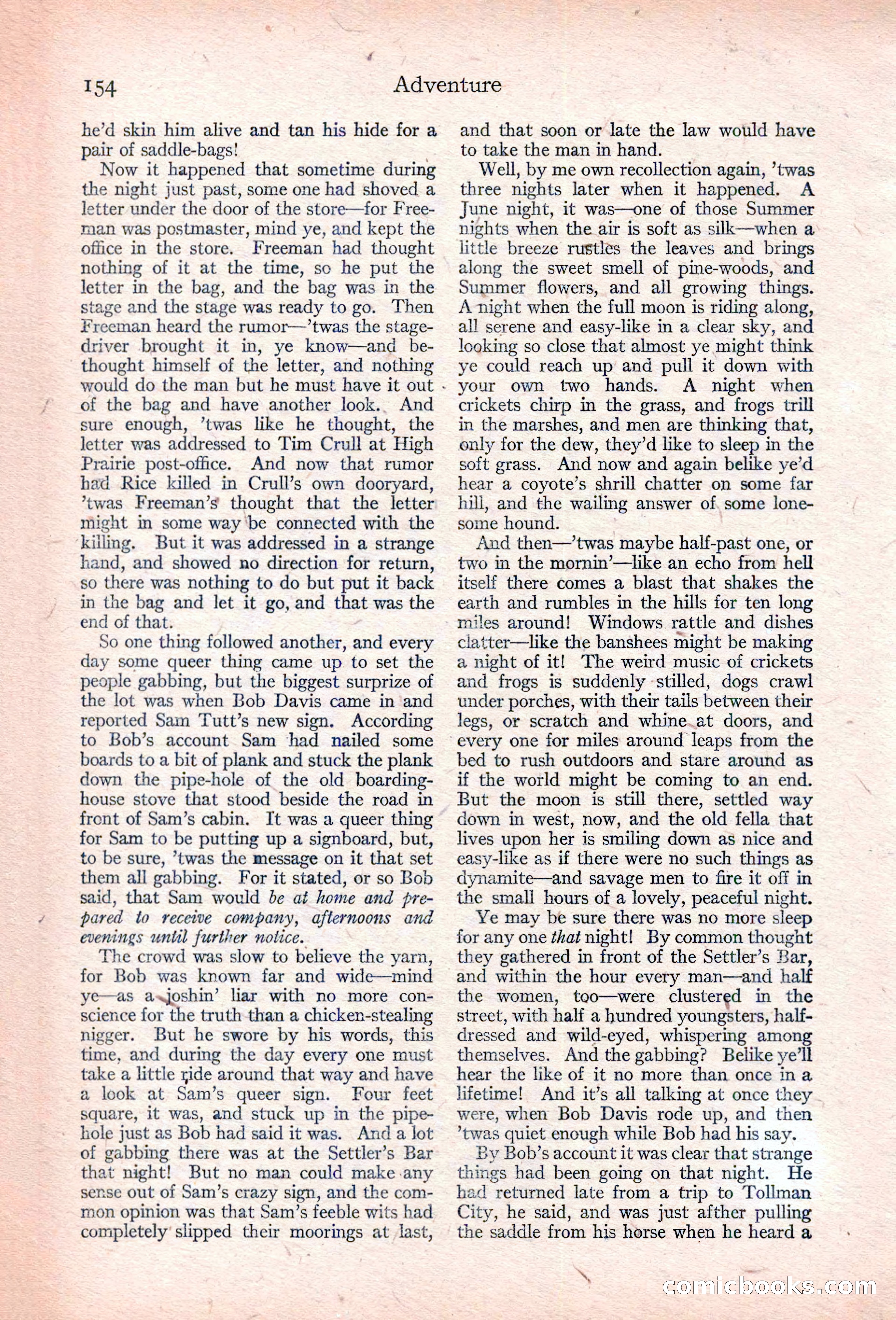Adventure, January 30, 1923 — page 164 of 204