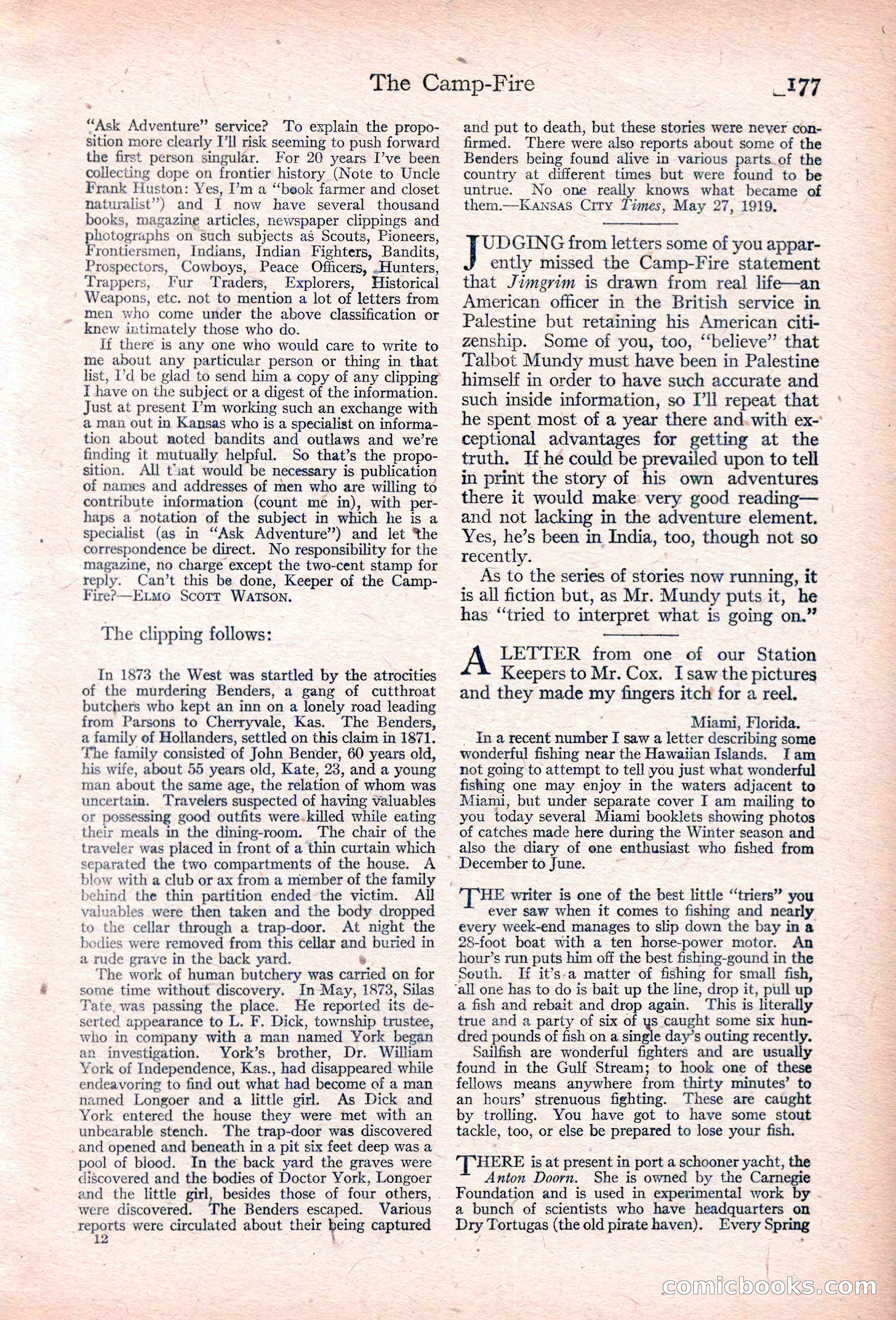 Adventure, January 30, 1923 — page 187 of 204