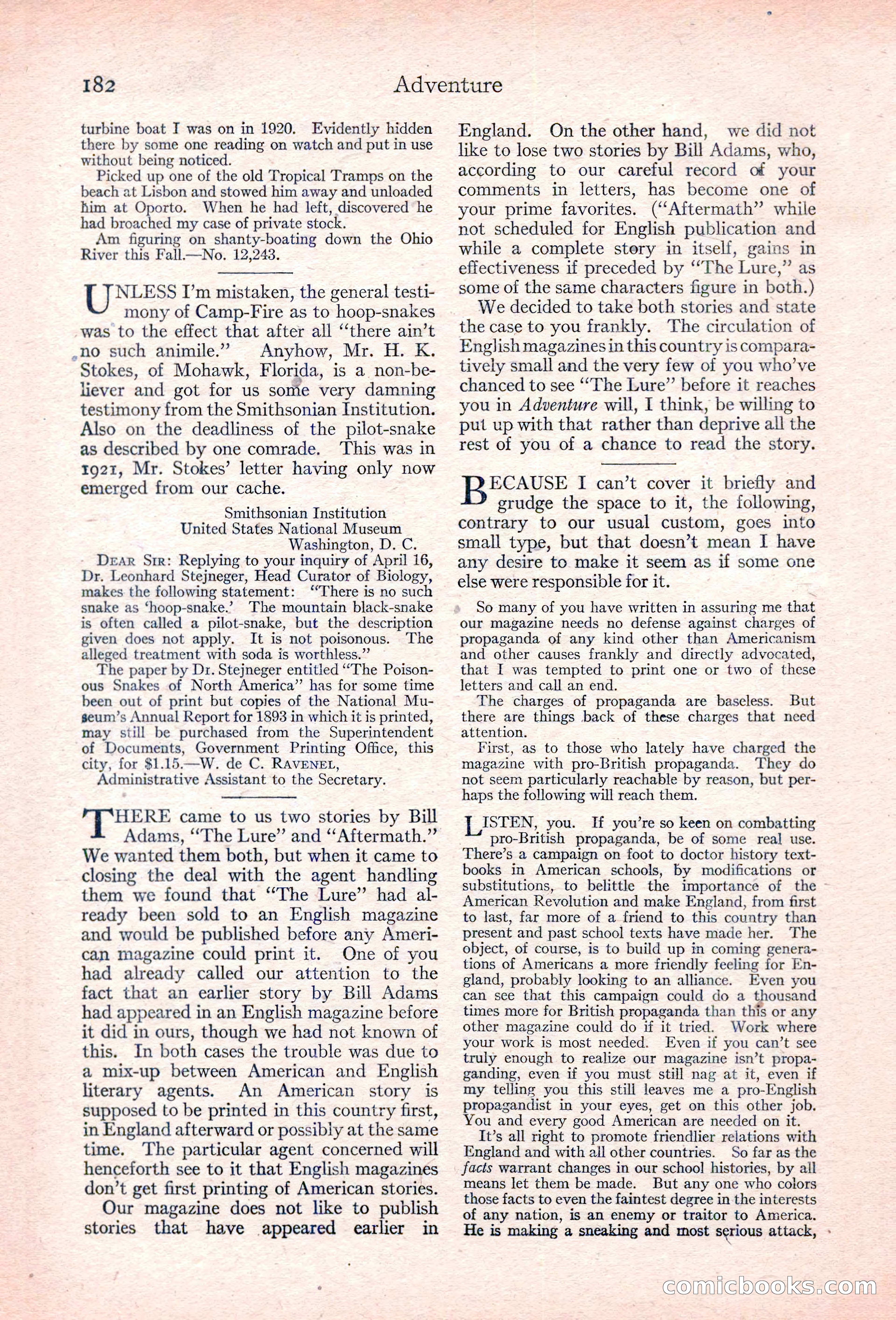 Adventure, January 30, 1923 — page 192 of 204