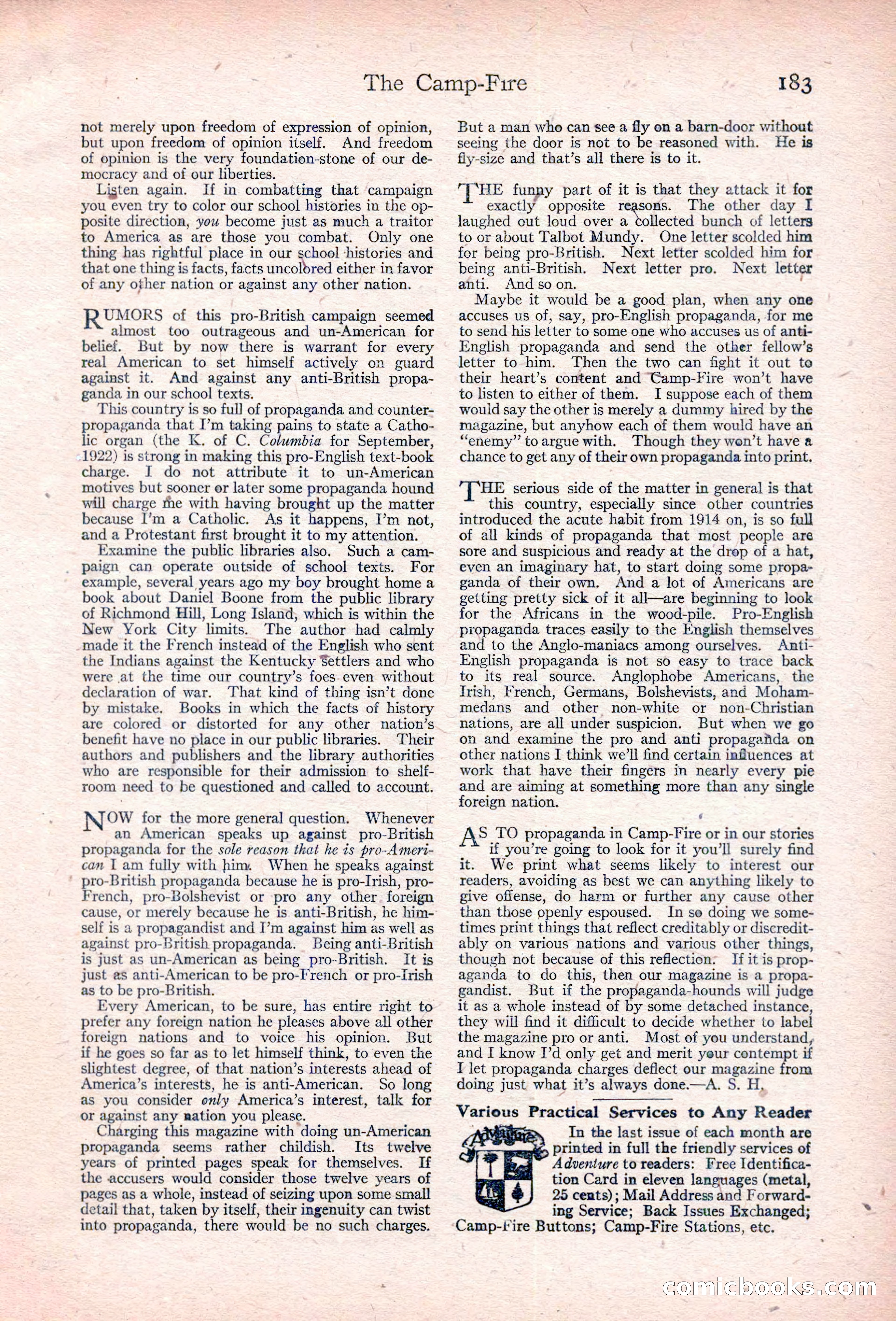 Adventure, January 30, 1923 — page 193 of 204