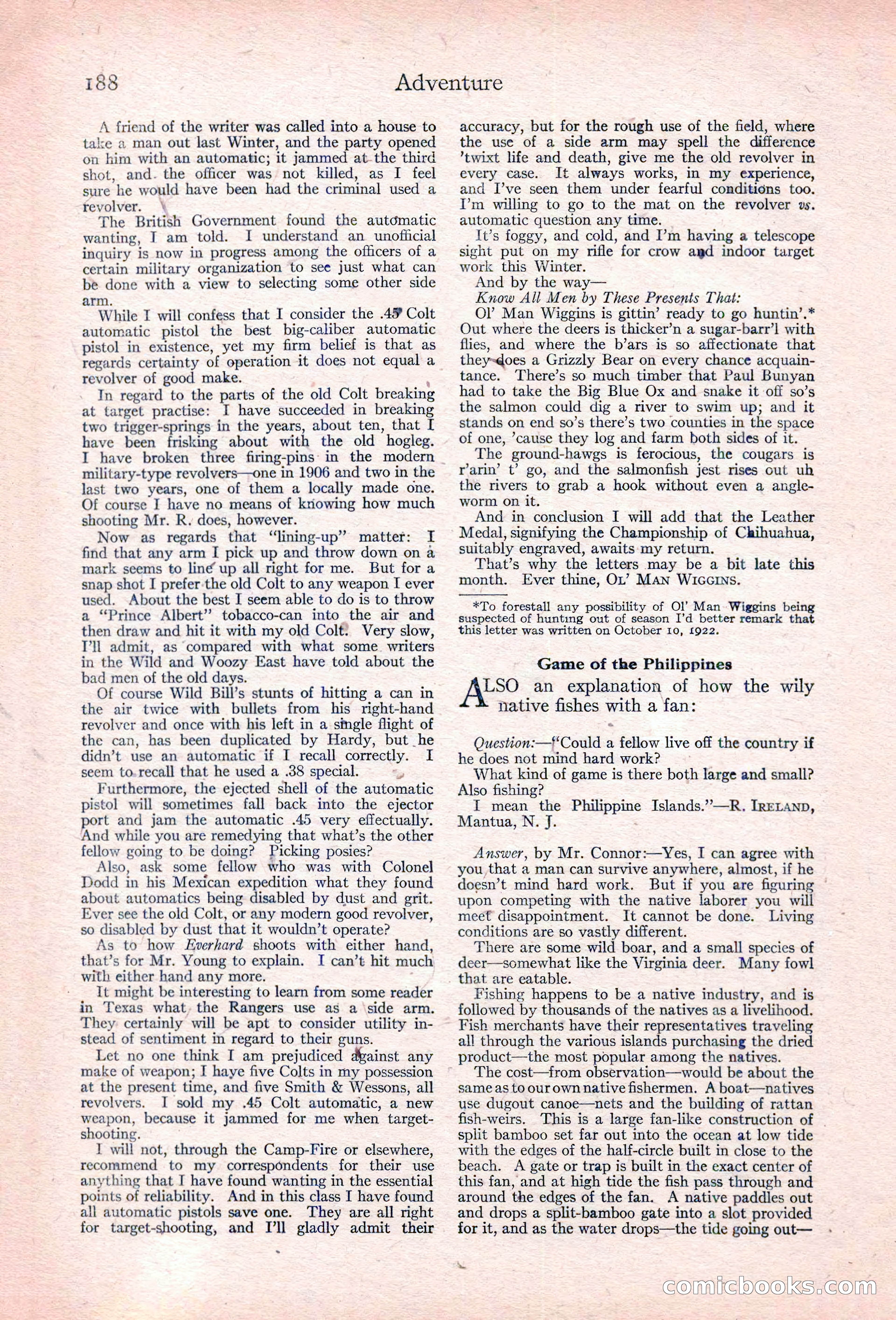 Adventure, January 30, 1923 — page 198 of 204