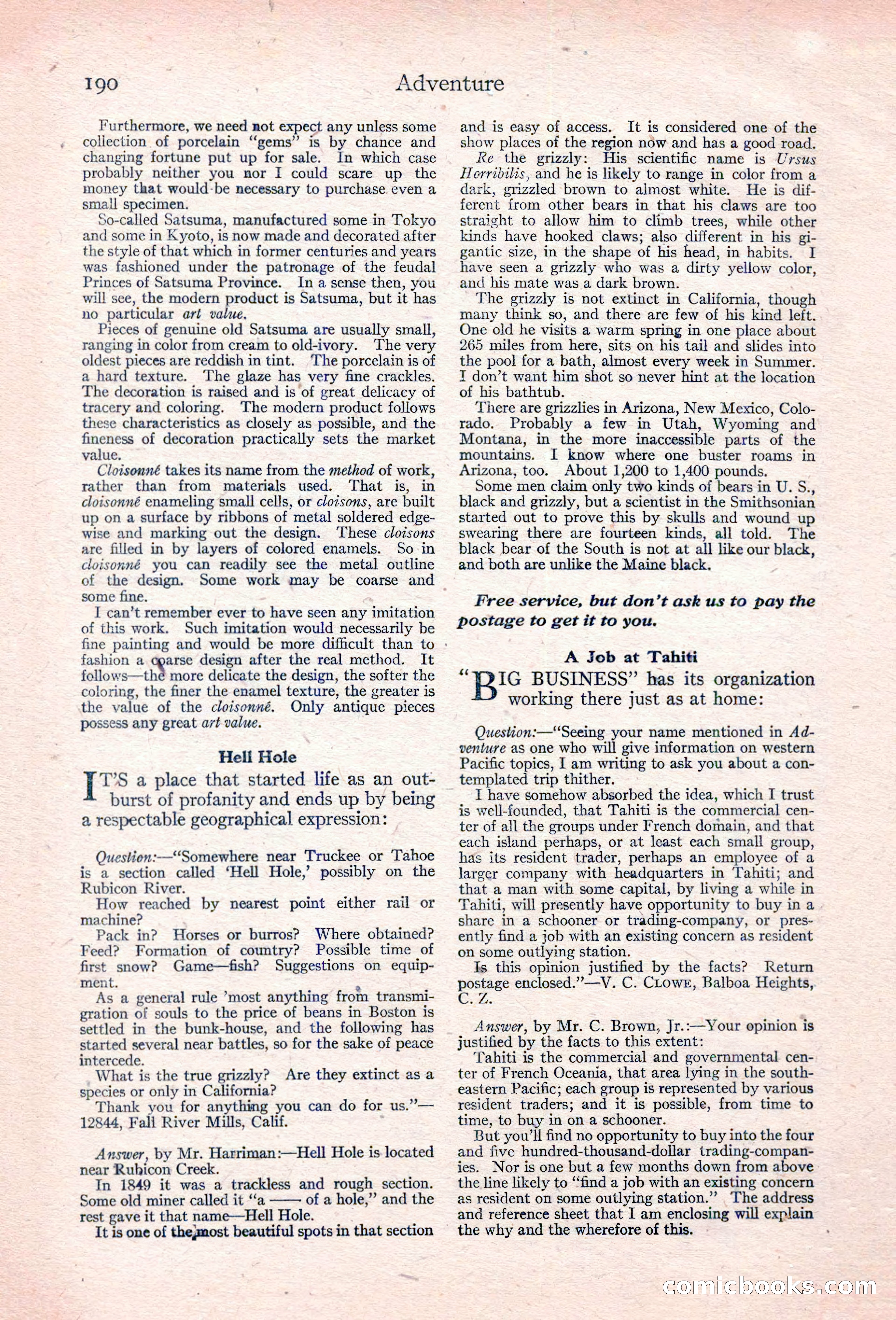 Adventure, January 30, 1923 — page 200 of 204