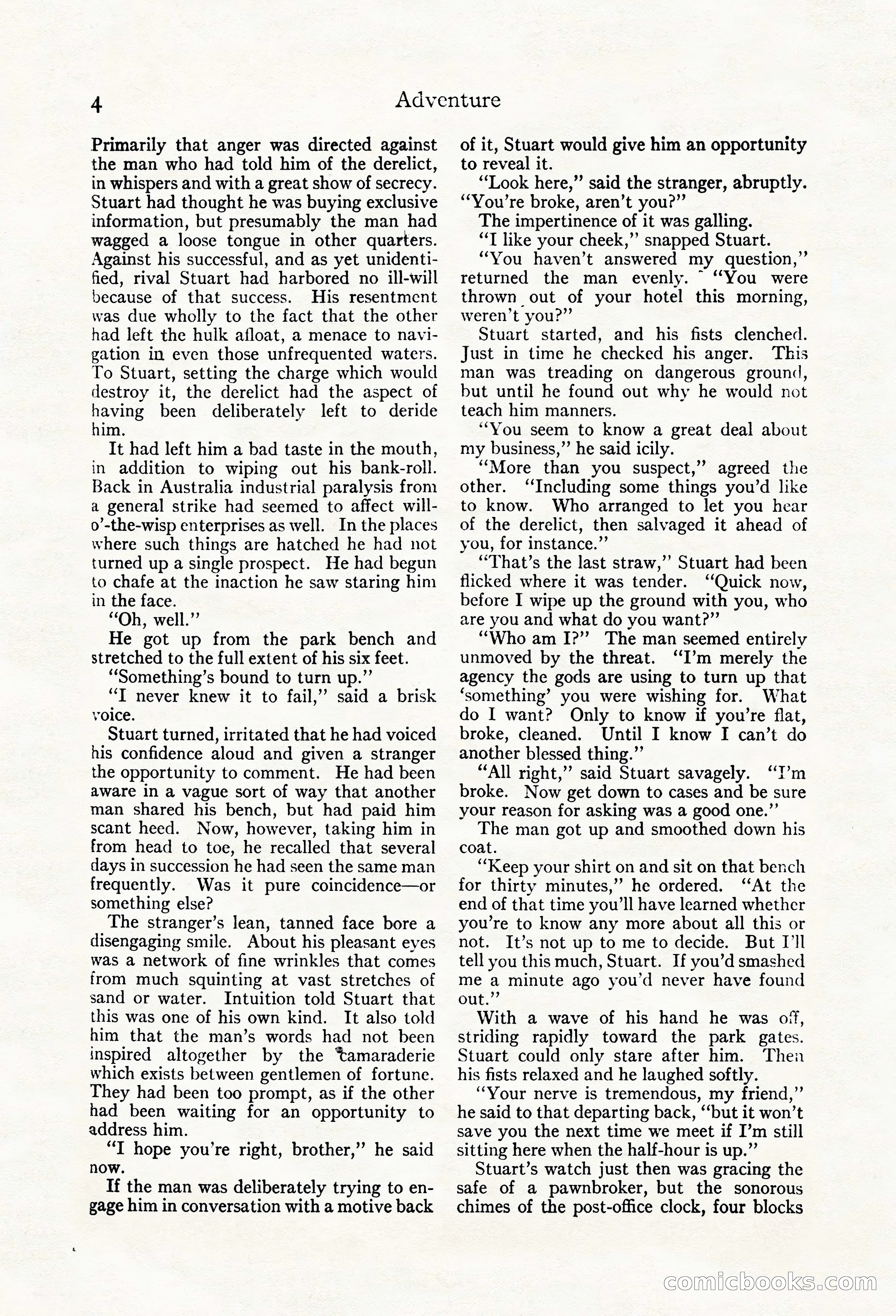 Adventure Magazine, May 20, 1923 — page 6 of 196
