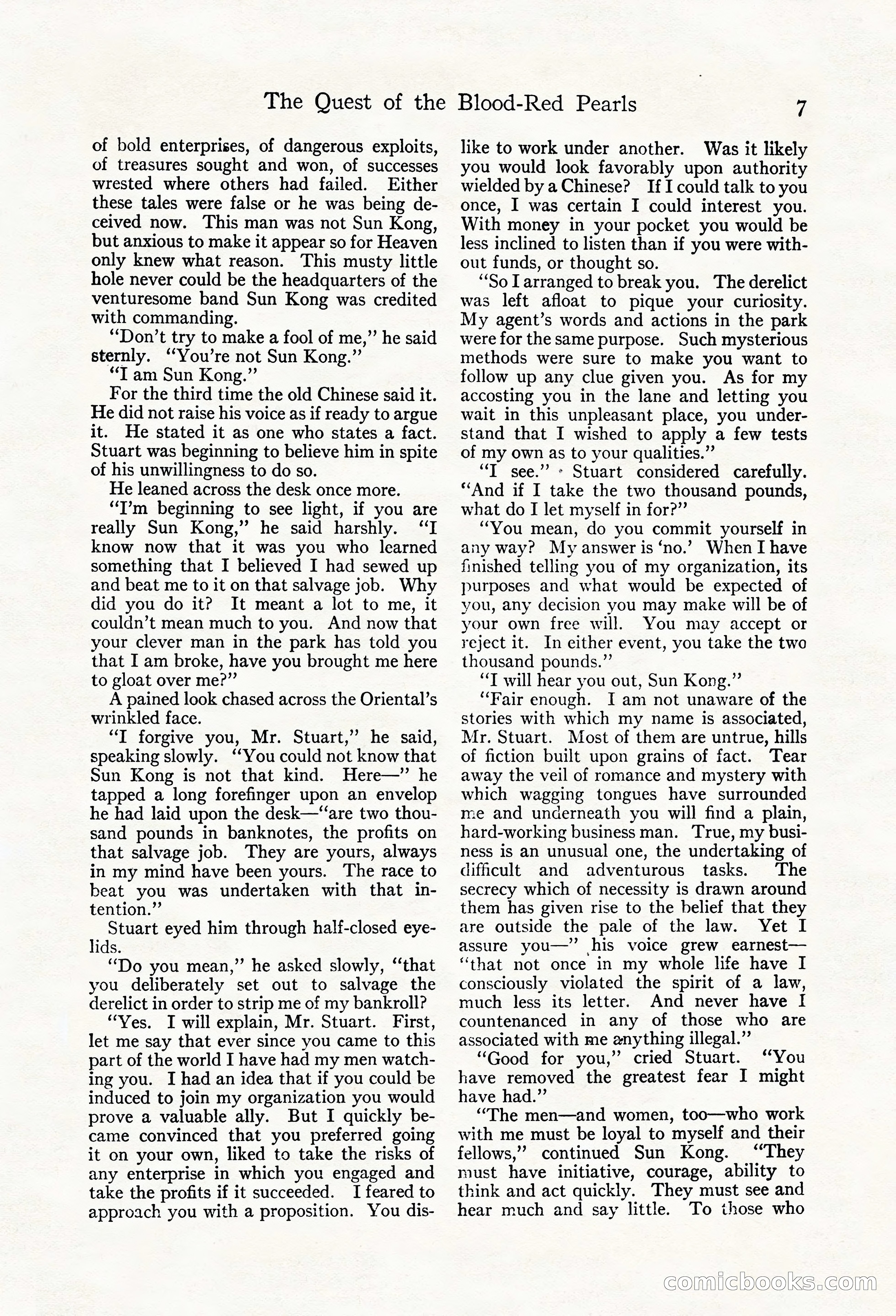 Adventure Magazine, May 20, 1923 — page 9 of 196