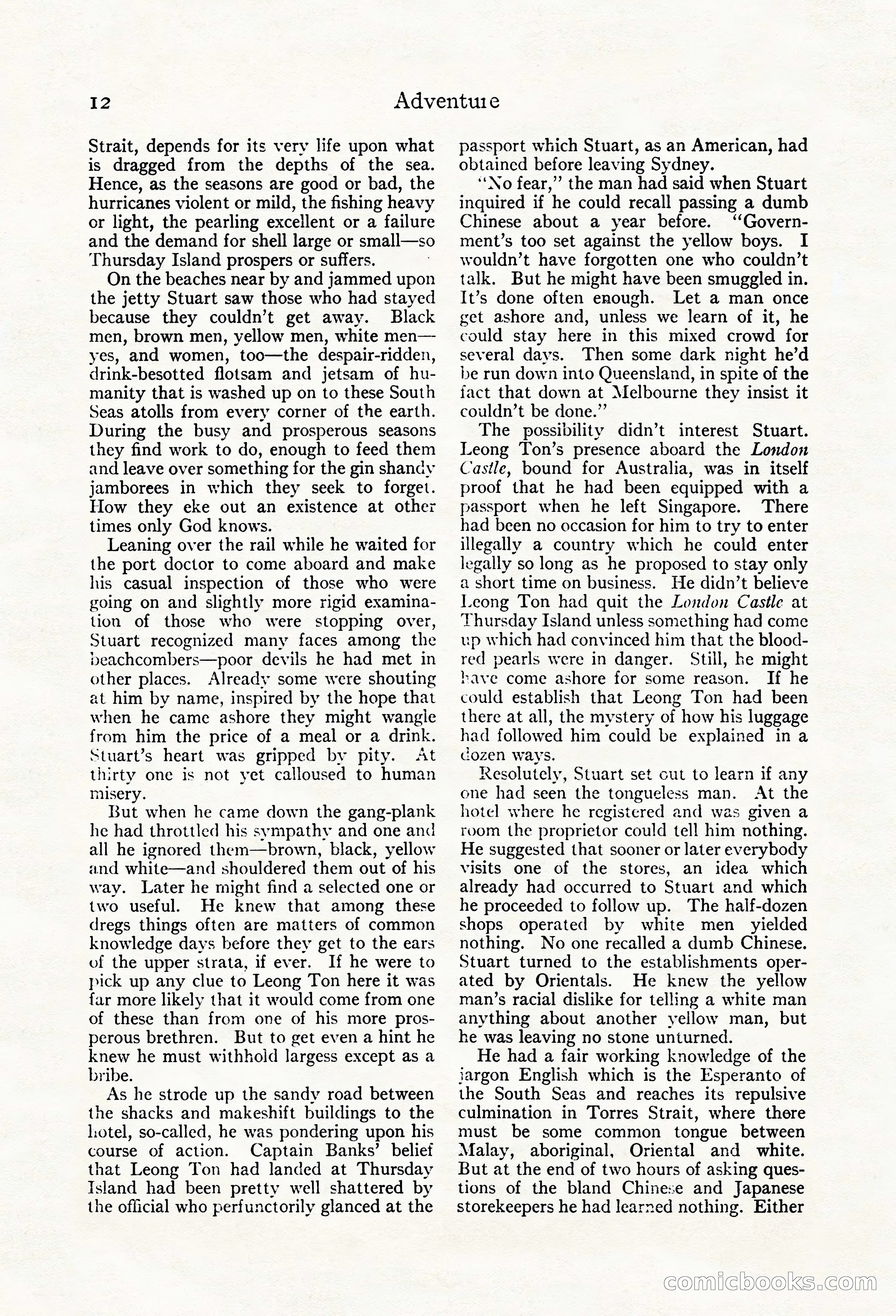 Adventure Magazine, May 20, 1923 — page 14 of 196
