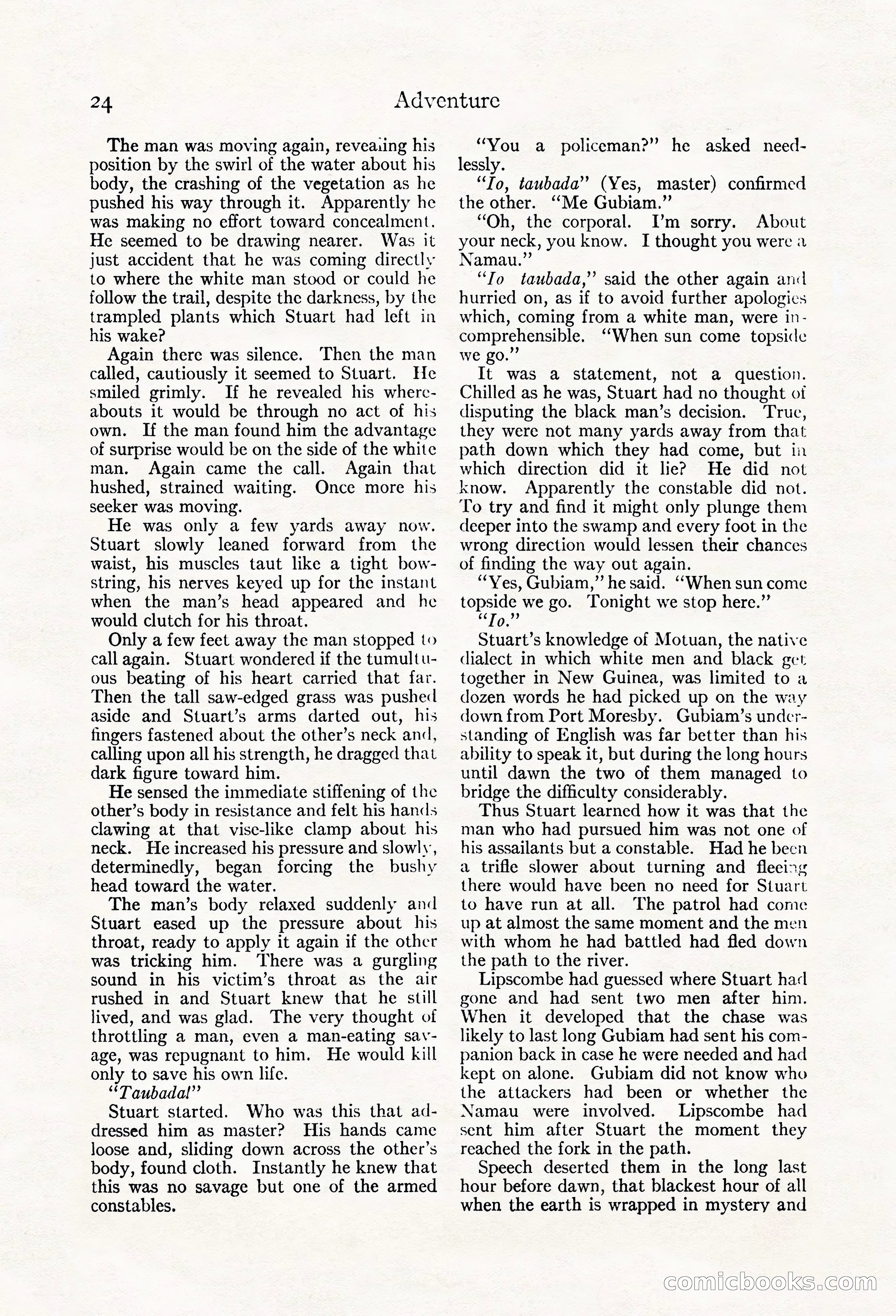 Adventure Magazine, May 20, 1923 — page 26 of 196