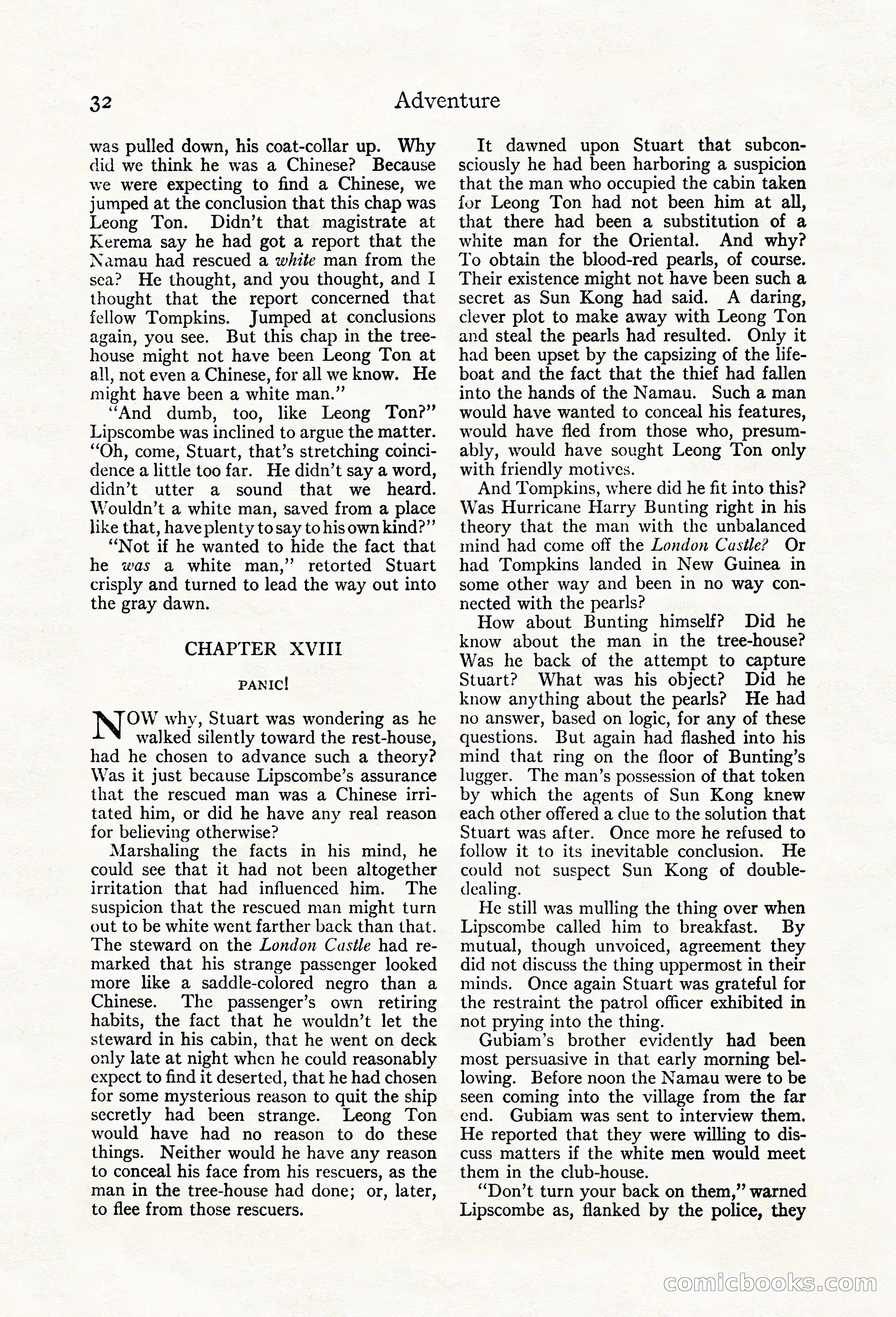 Adventure Magazine, May 20, 1923 — page 34 of 196