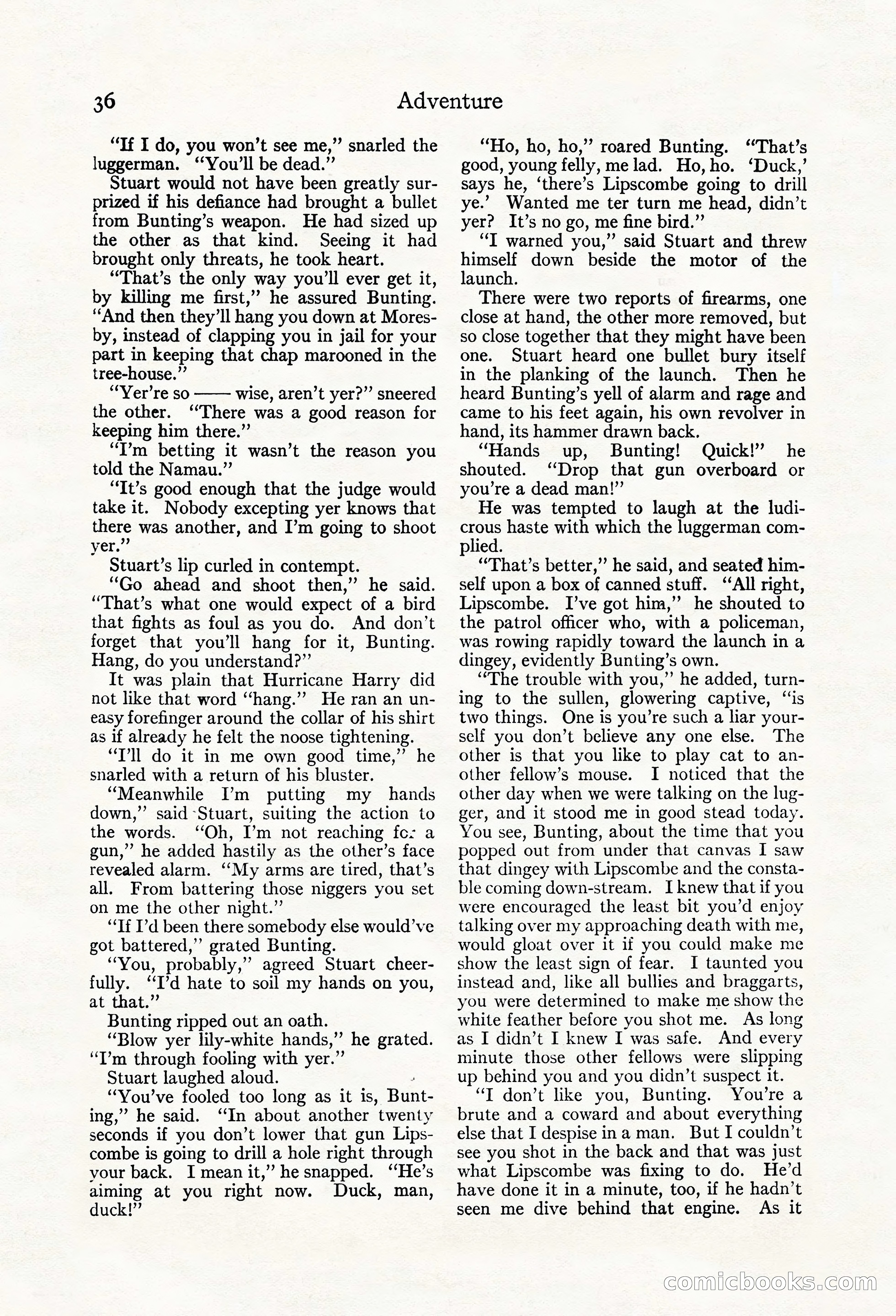 Adventure Magazine, May 20, 1923 — page 38 of 196