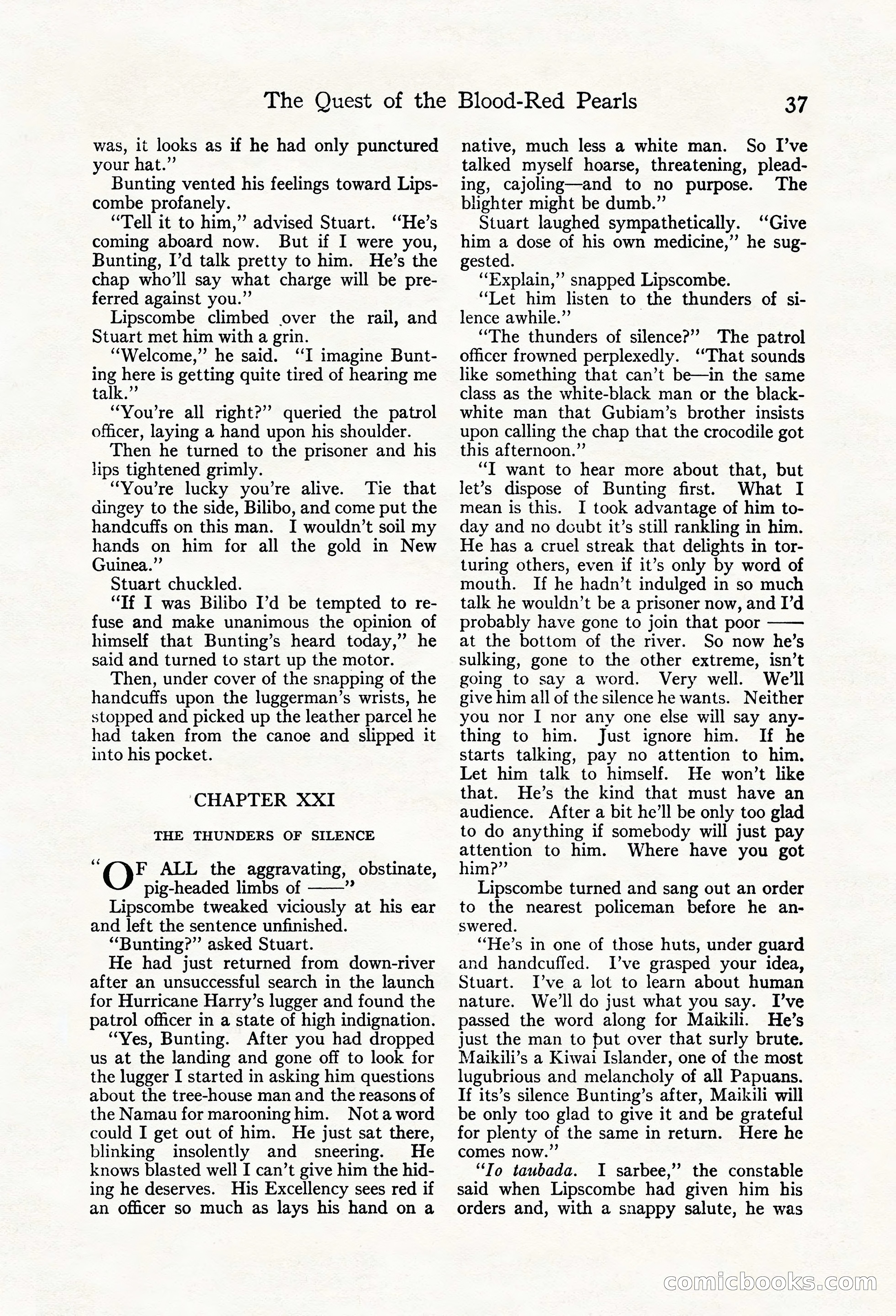 Adventure Magazine, May 20, 1923 — page 39 of 196