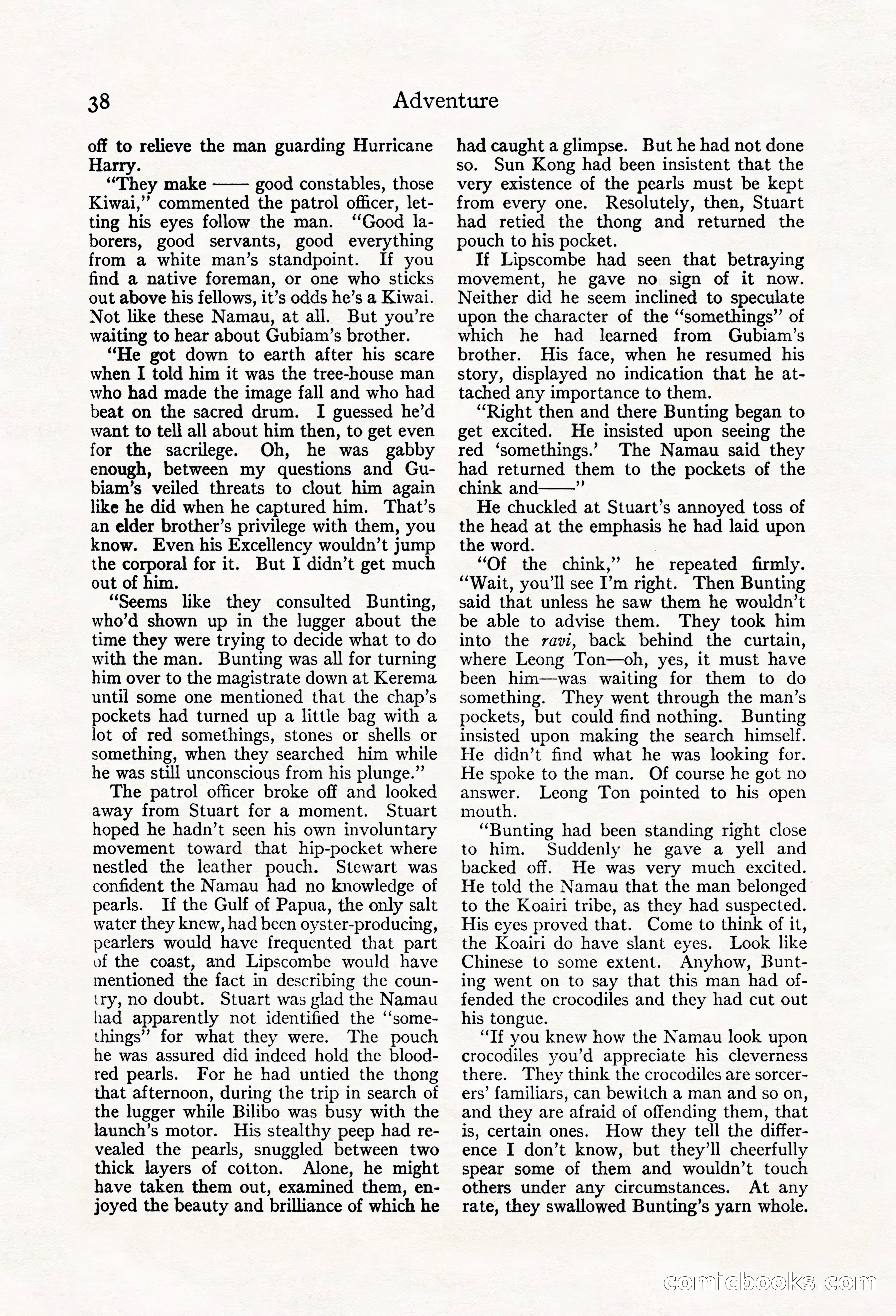Adventure Magazine, May 20, 1923 — page 40 of 196
