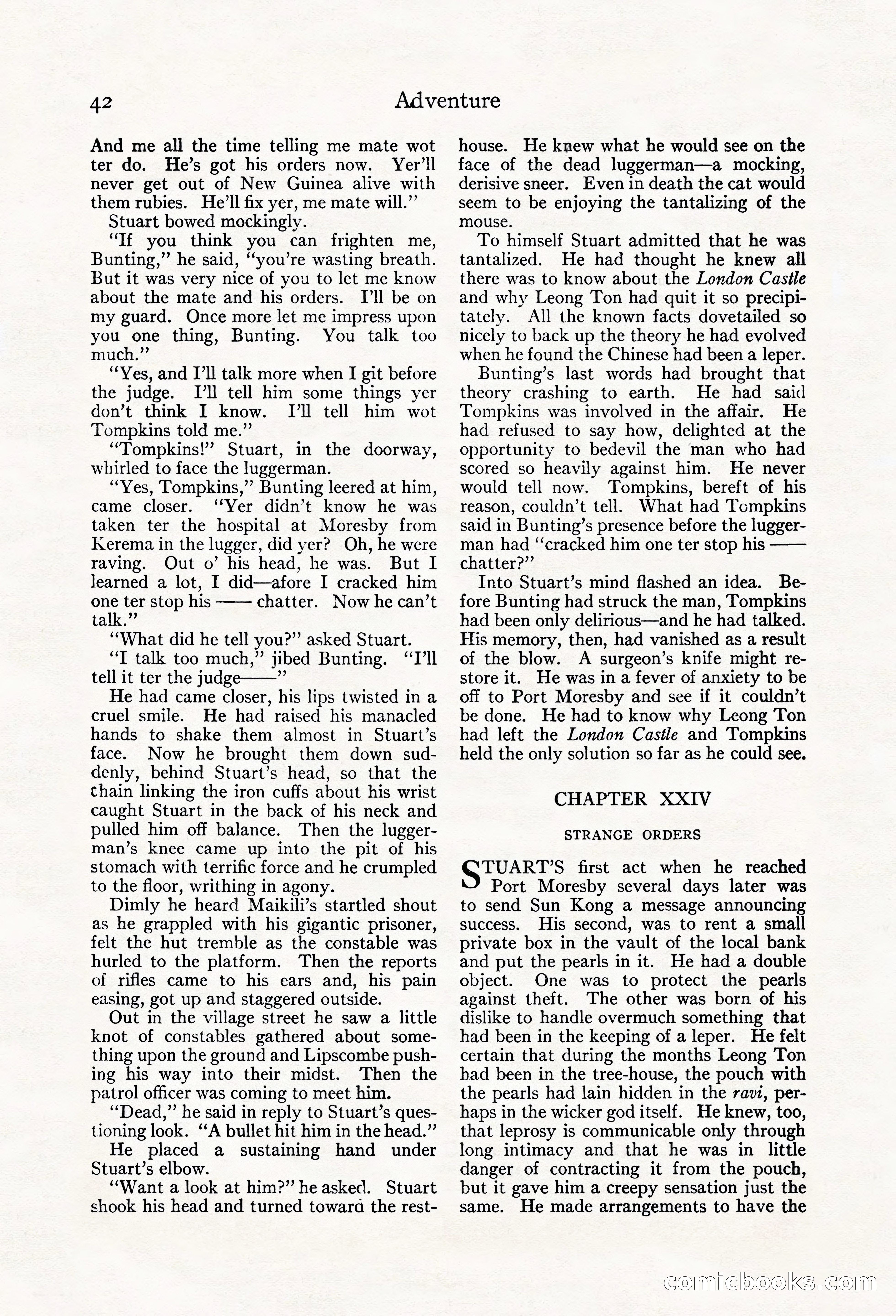 Adventure Magazine, May 20, 1923 — page 44 of 196