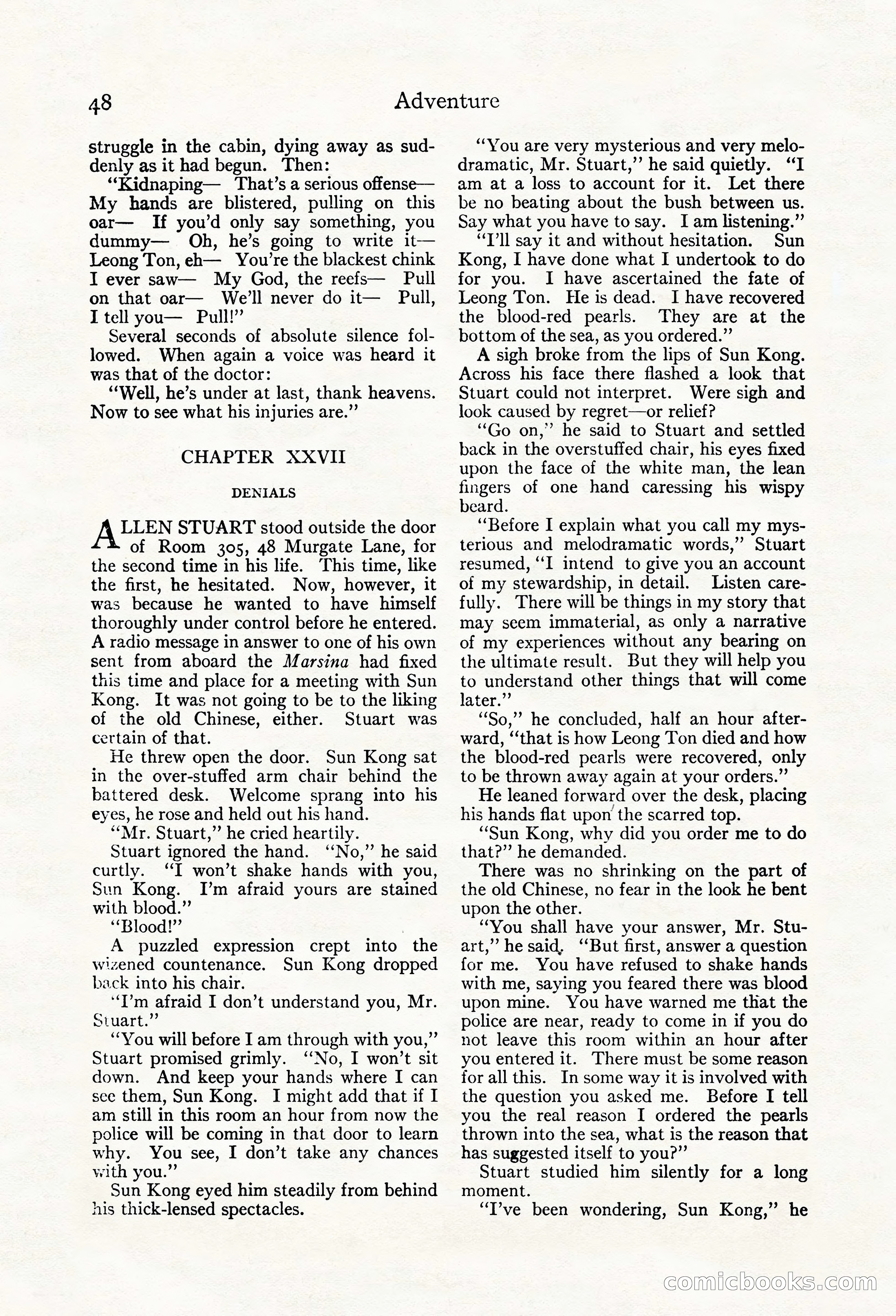 Adventure Magazine, May 20, 1923 — page 50 of 196