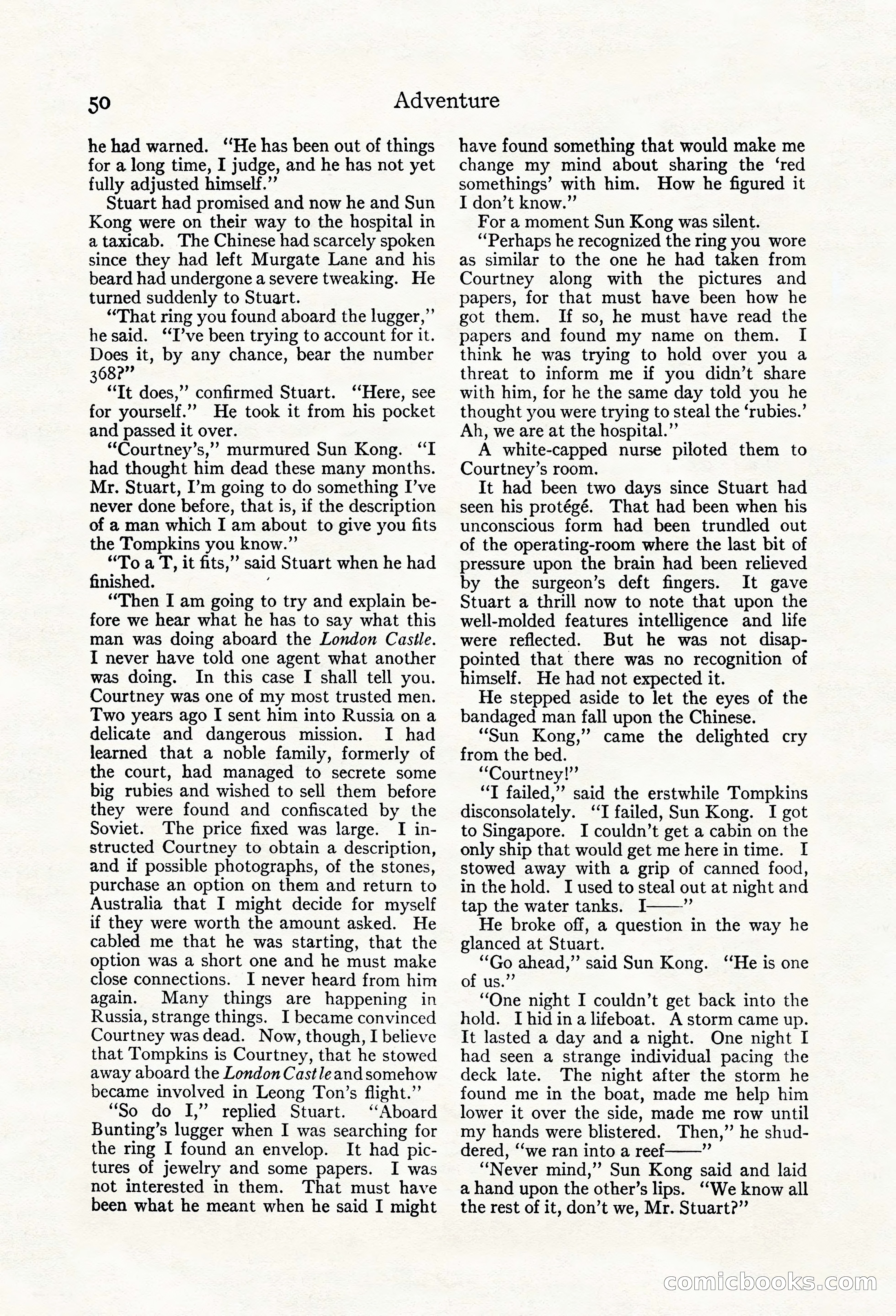 Adventure Magazine, May 20, 1923 — page 52 of 196