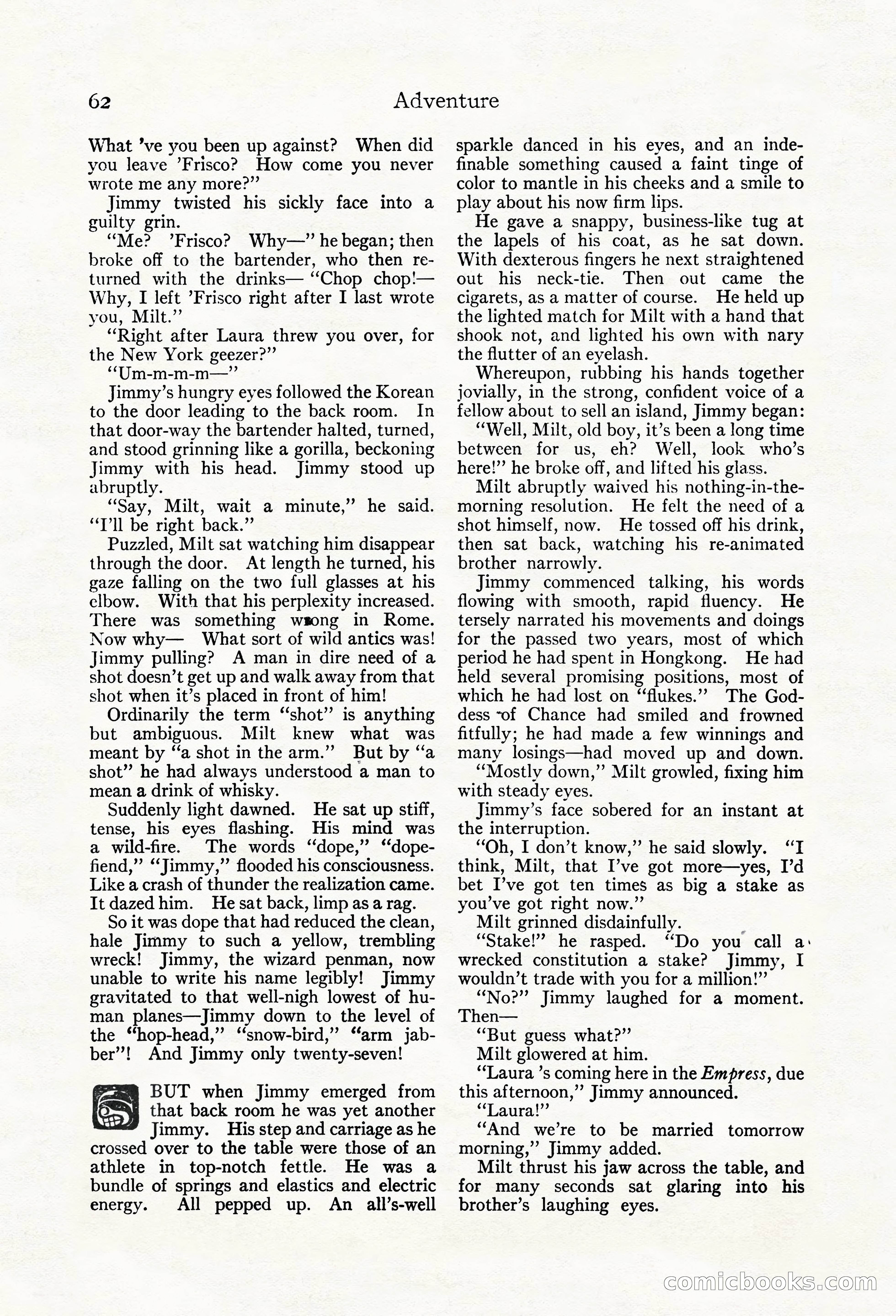 Adventure Magazine, May 20, 1923 — page 64 of 196