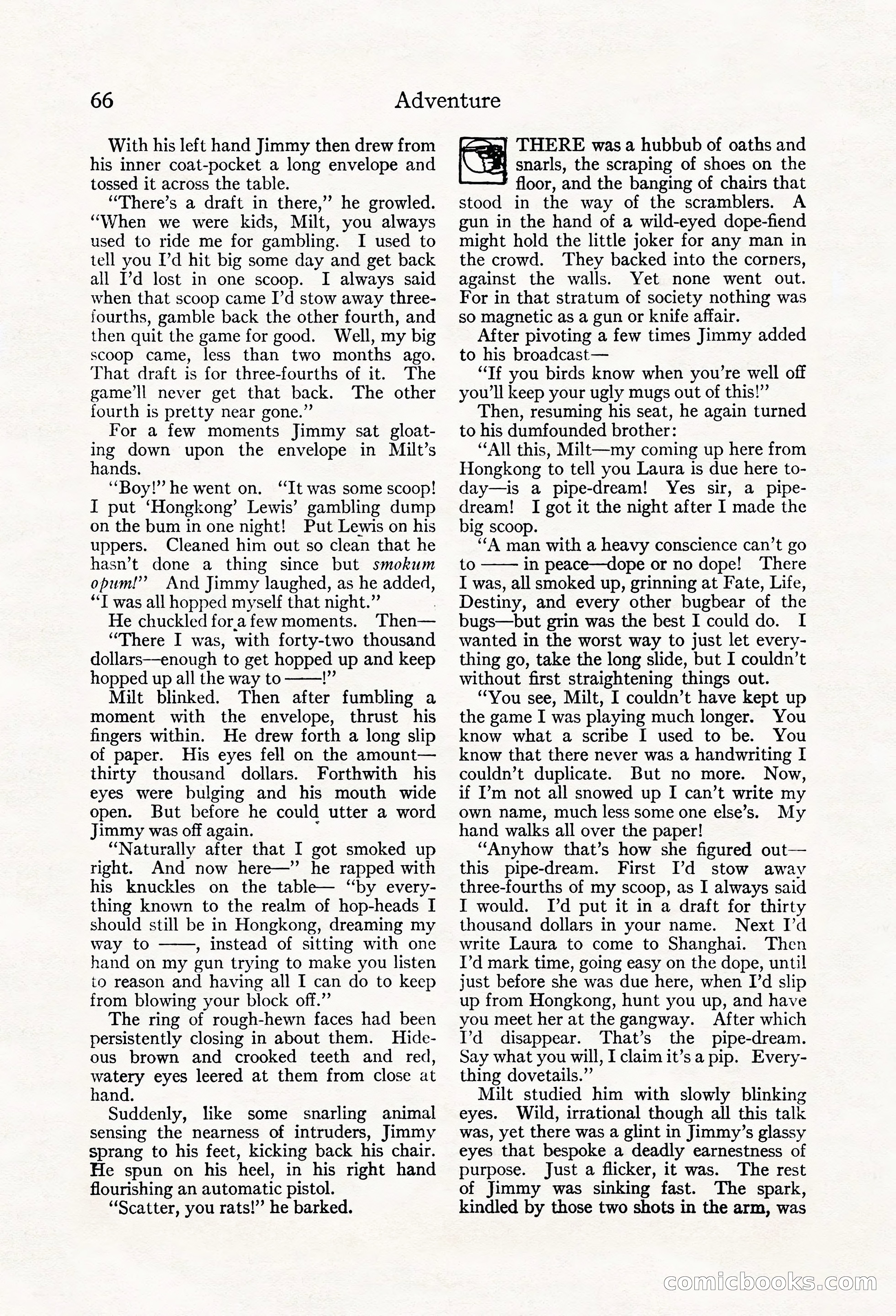 Adventure Magazine, May 20, 1923 — page 68 of 196