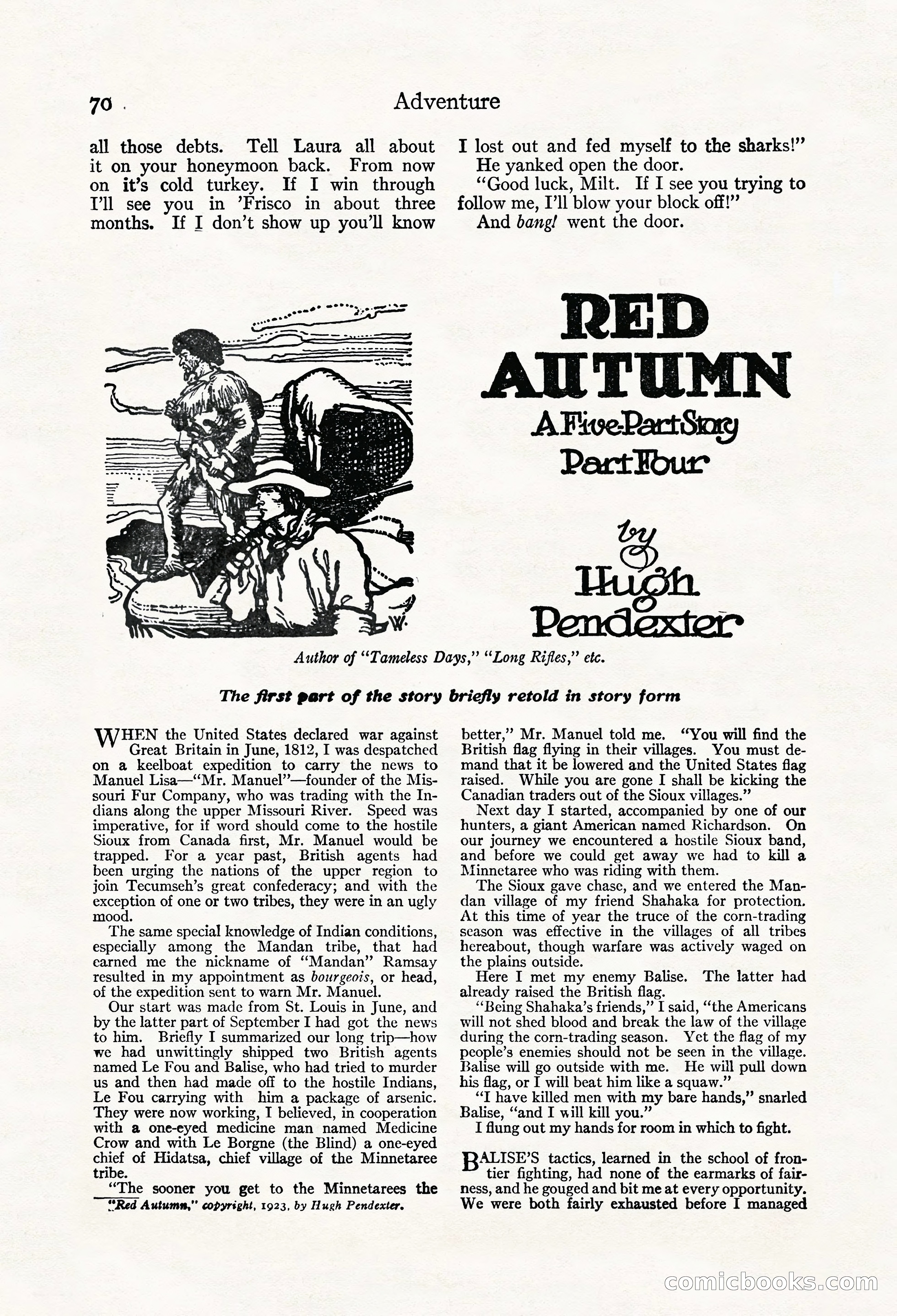 Adventure Magazine, May 20, 1923 — page 72 of 196
