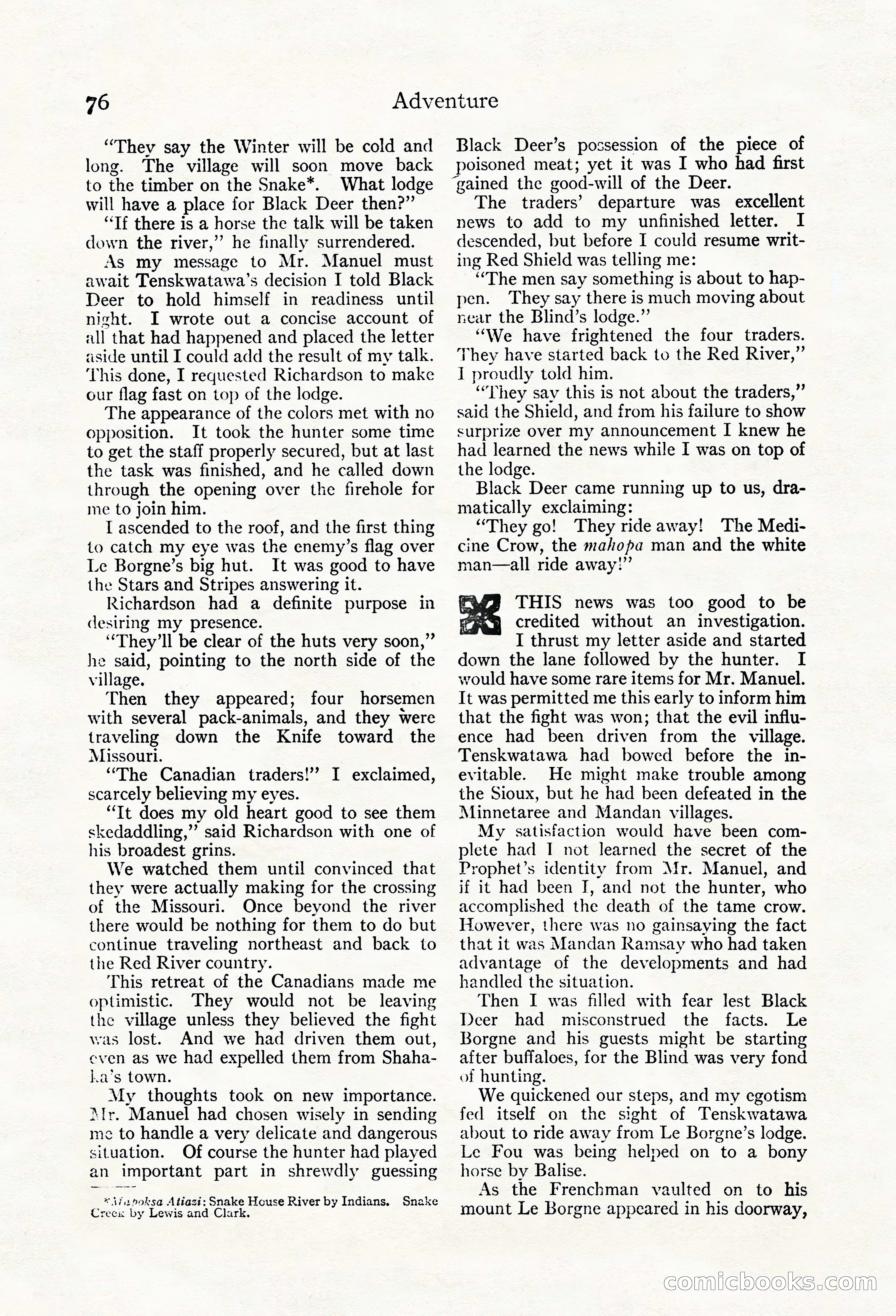 Adventure Magazine, May 20, 1923 — page 78 of 196