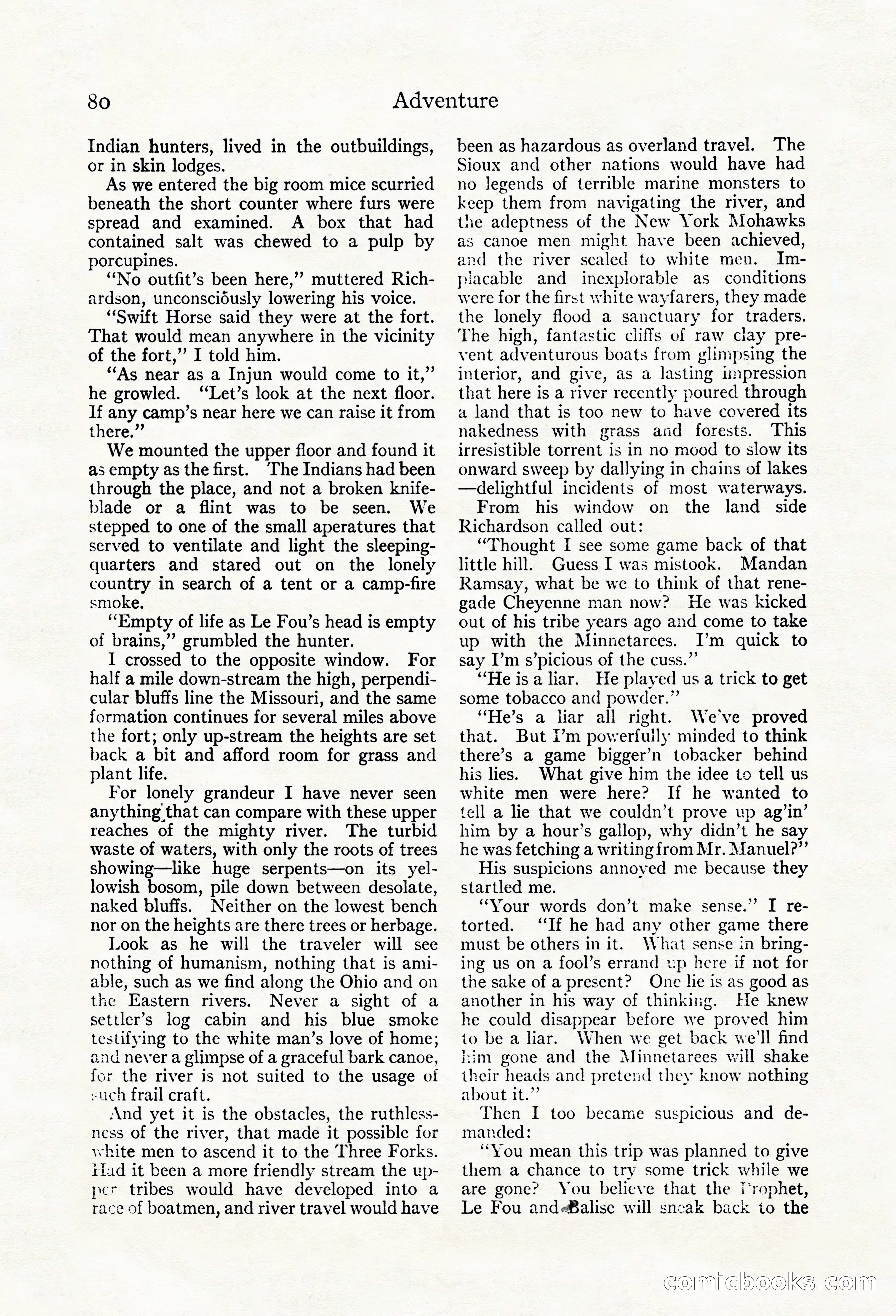 Adventure Magazine, May 20, 1923 — page 82 of 196