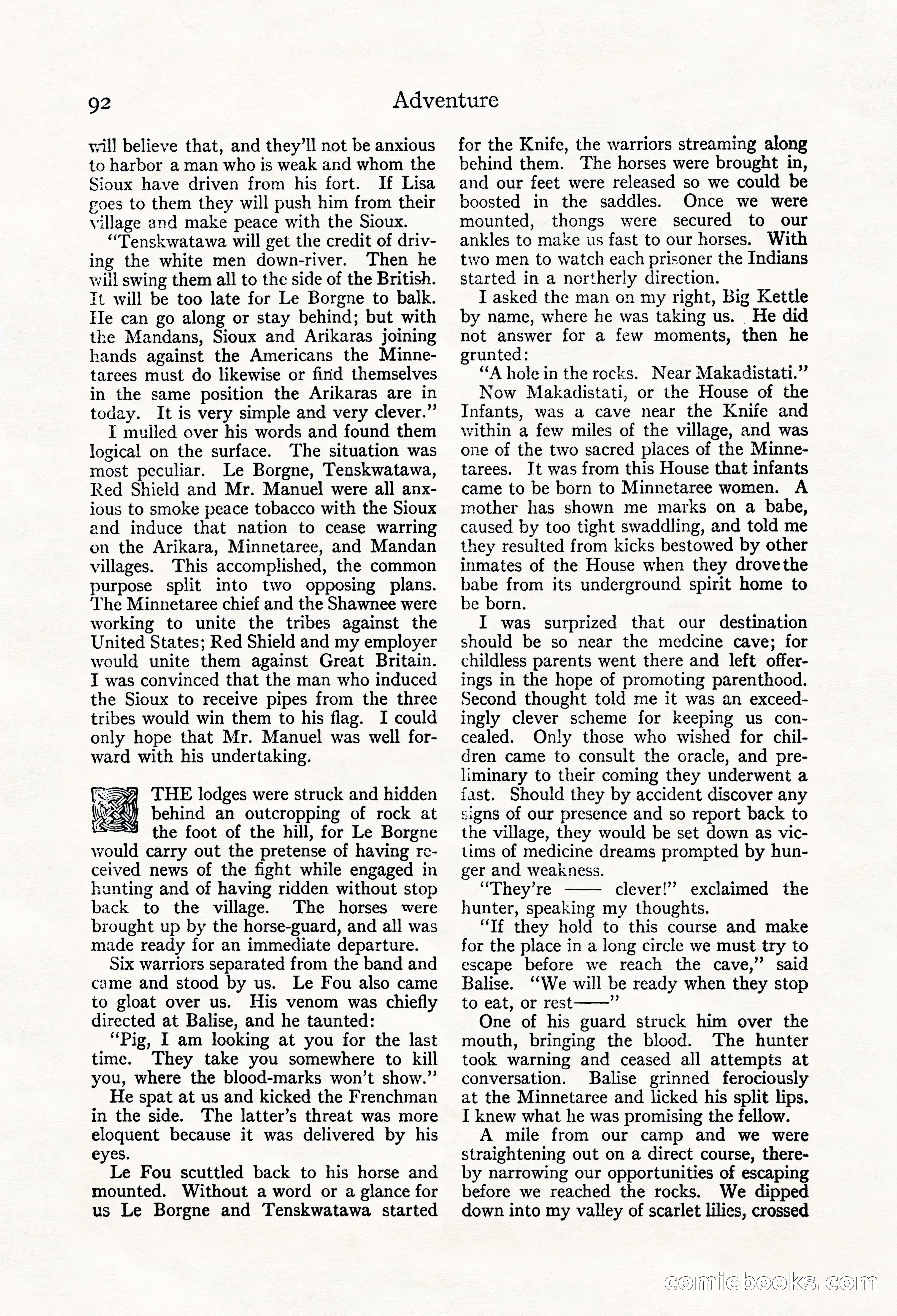 Adventure Magazine, May 20, 1923 — page 94 of 196
