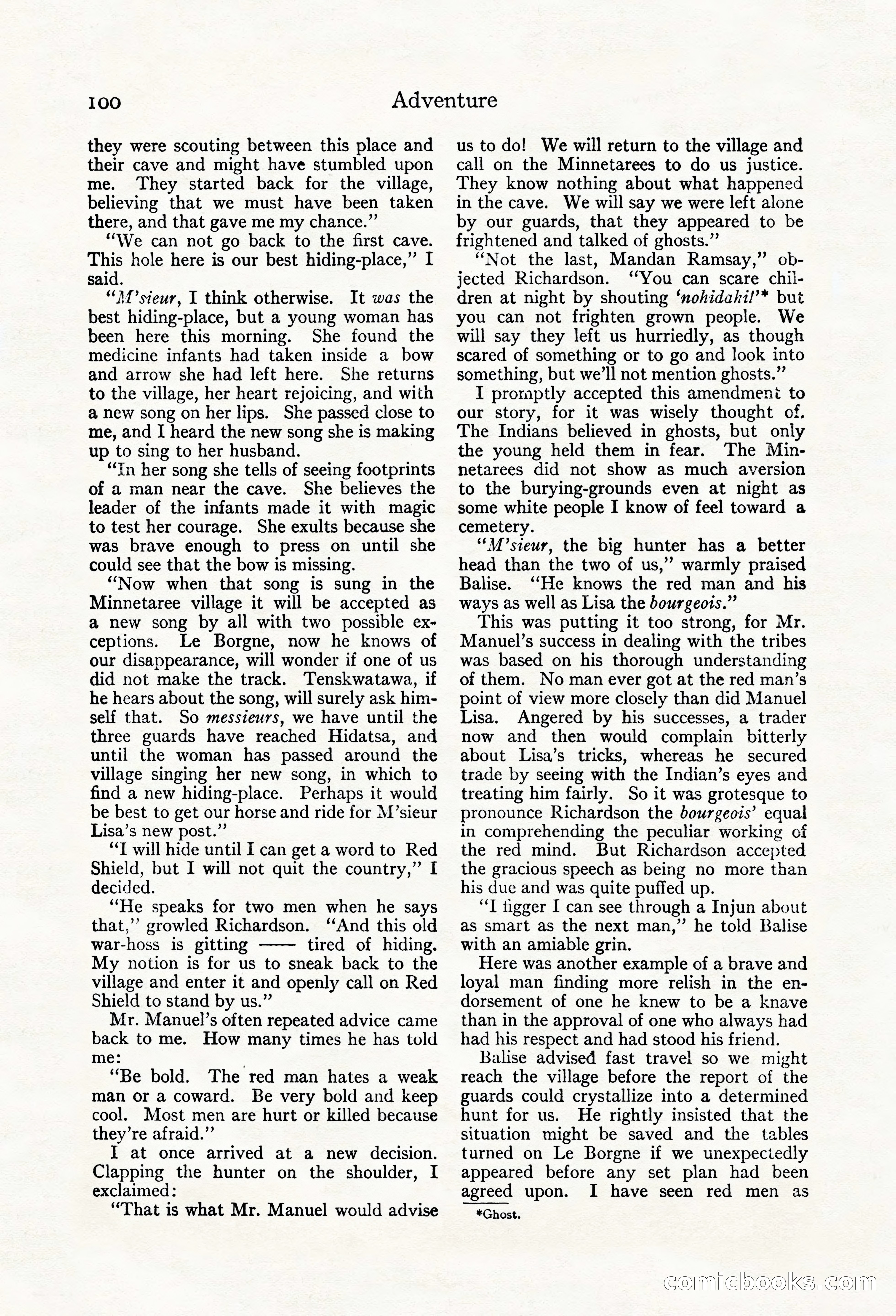 Adventure Magazine, May 20, 1923 — page 102 of 196