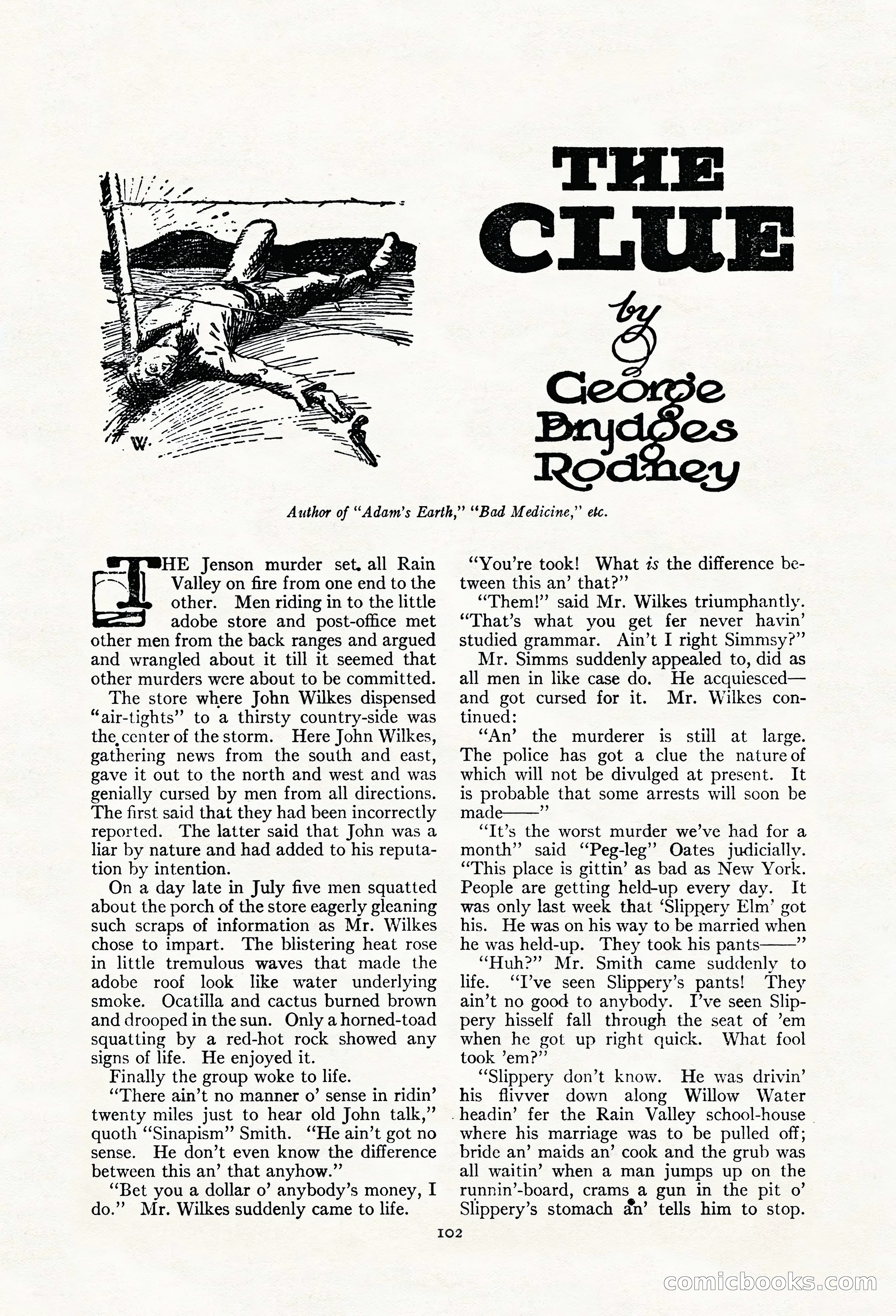 Adventure Magazine, May 20, 1923 — page 104 of 196