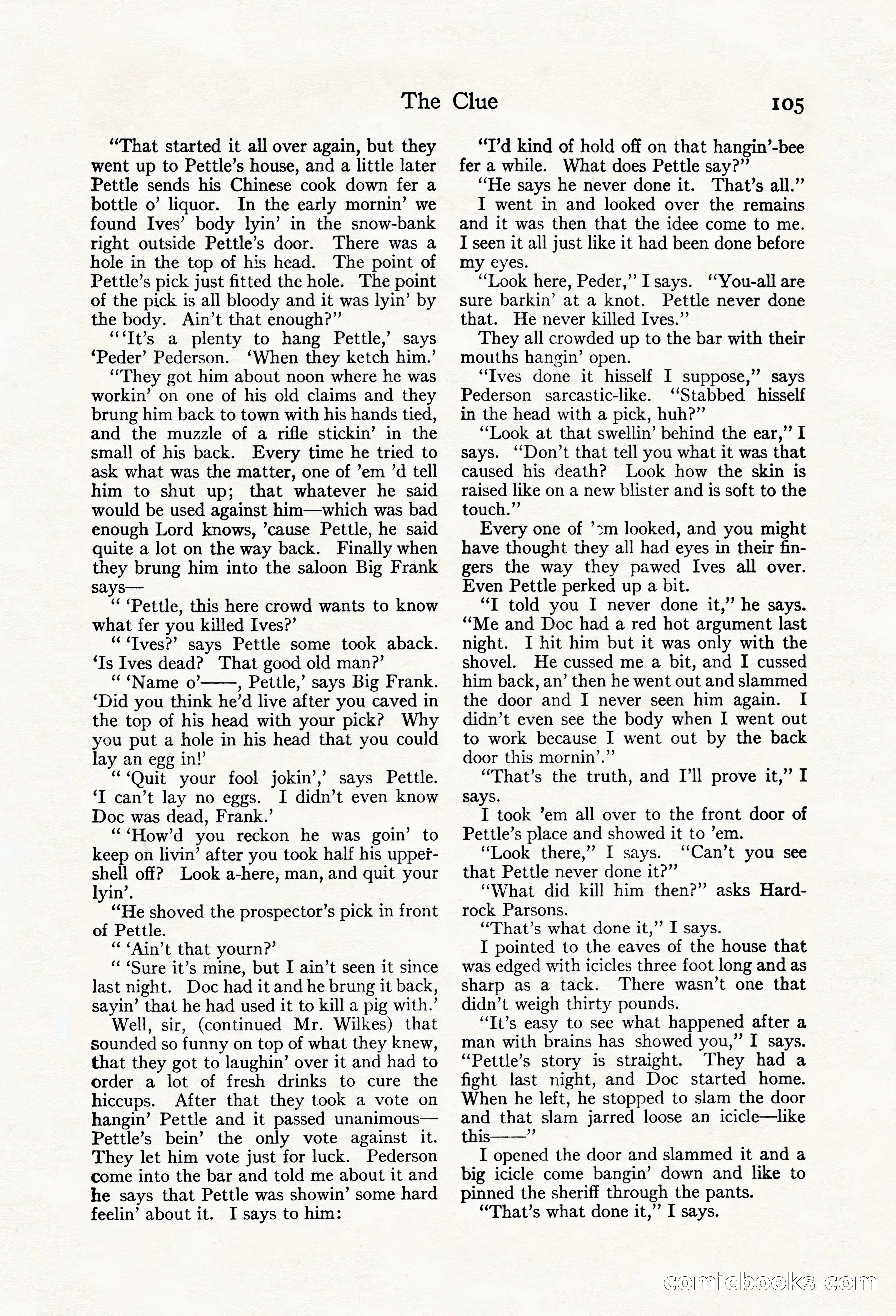 Adventure Magazine, May 20, 1923 — page 107 of 196