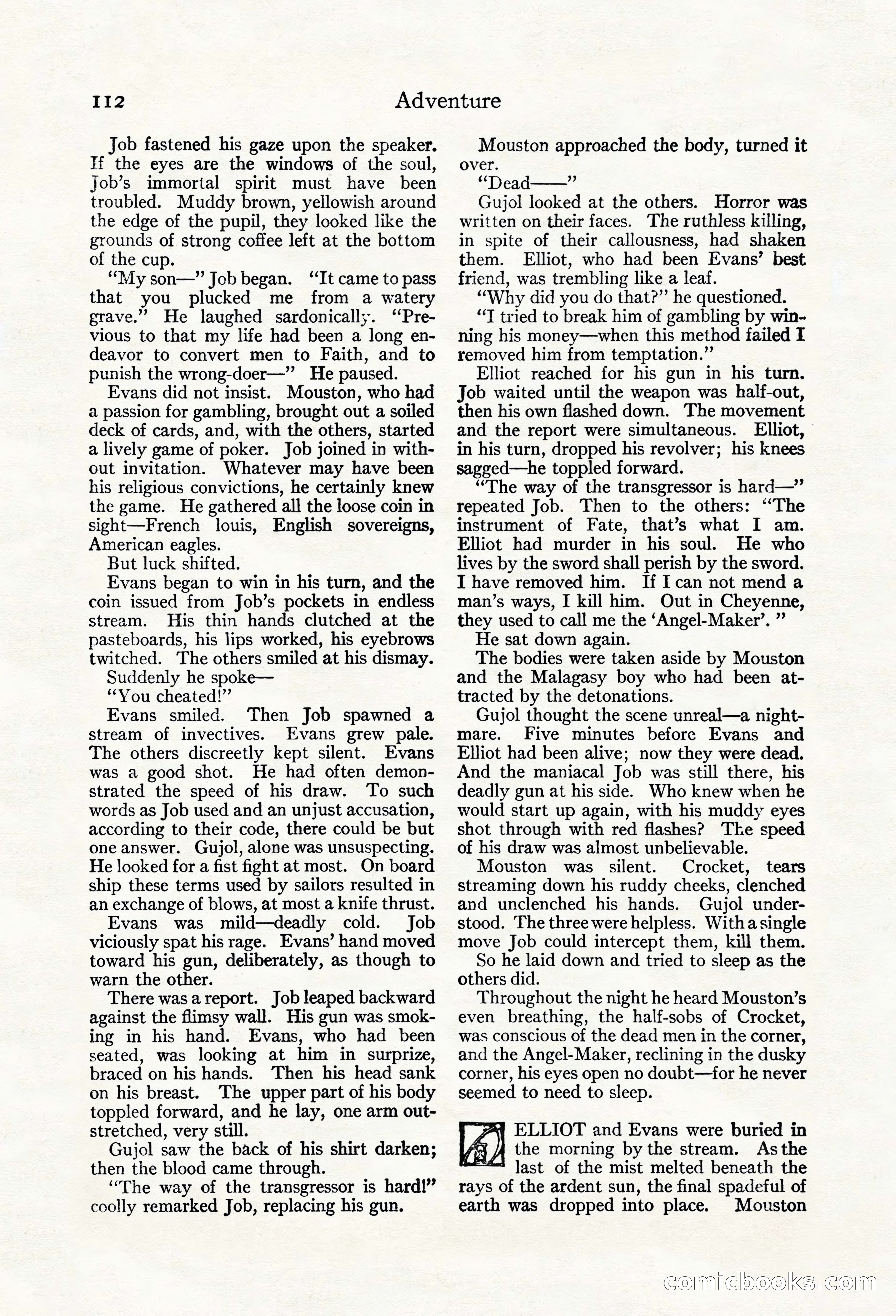 Adventure Magazine, May 20, 1923 — page 114 of 196