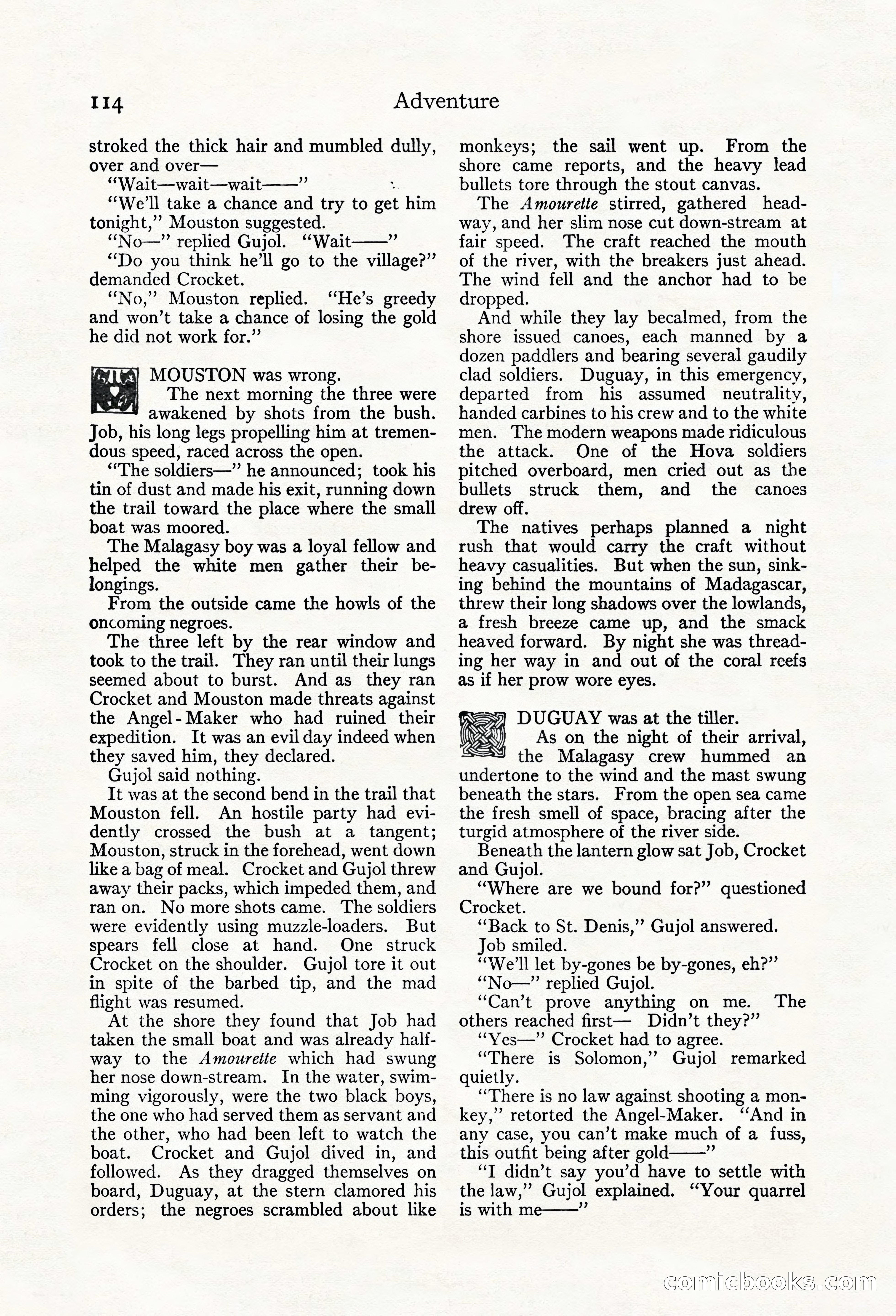 Adventure Magazine, May 20, 1923 — page 116 of 196