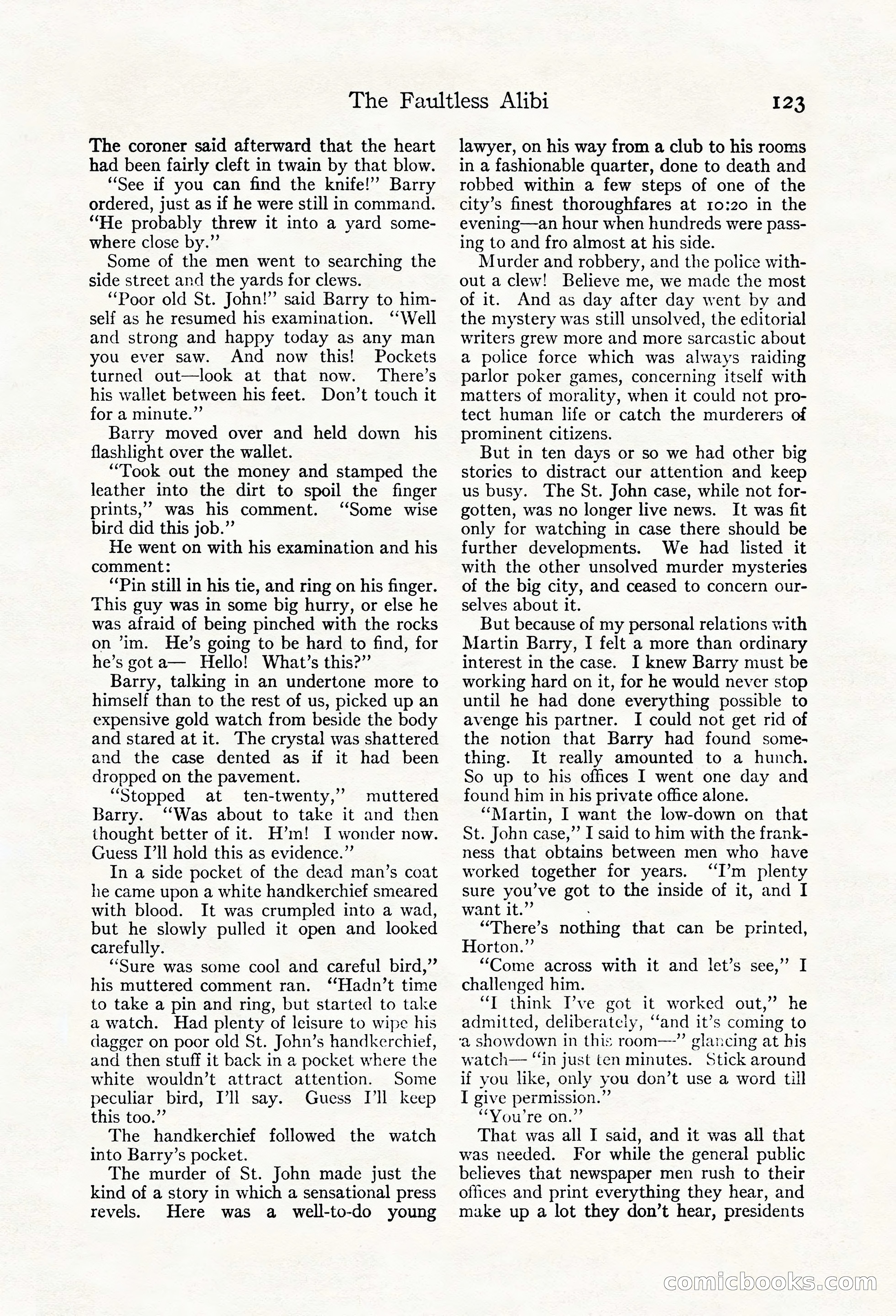 Adventure Magazine, May 20, 1923 — page 125 of 196