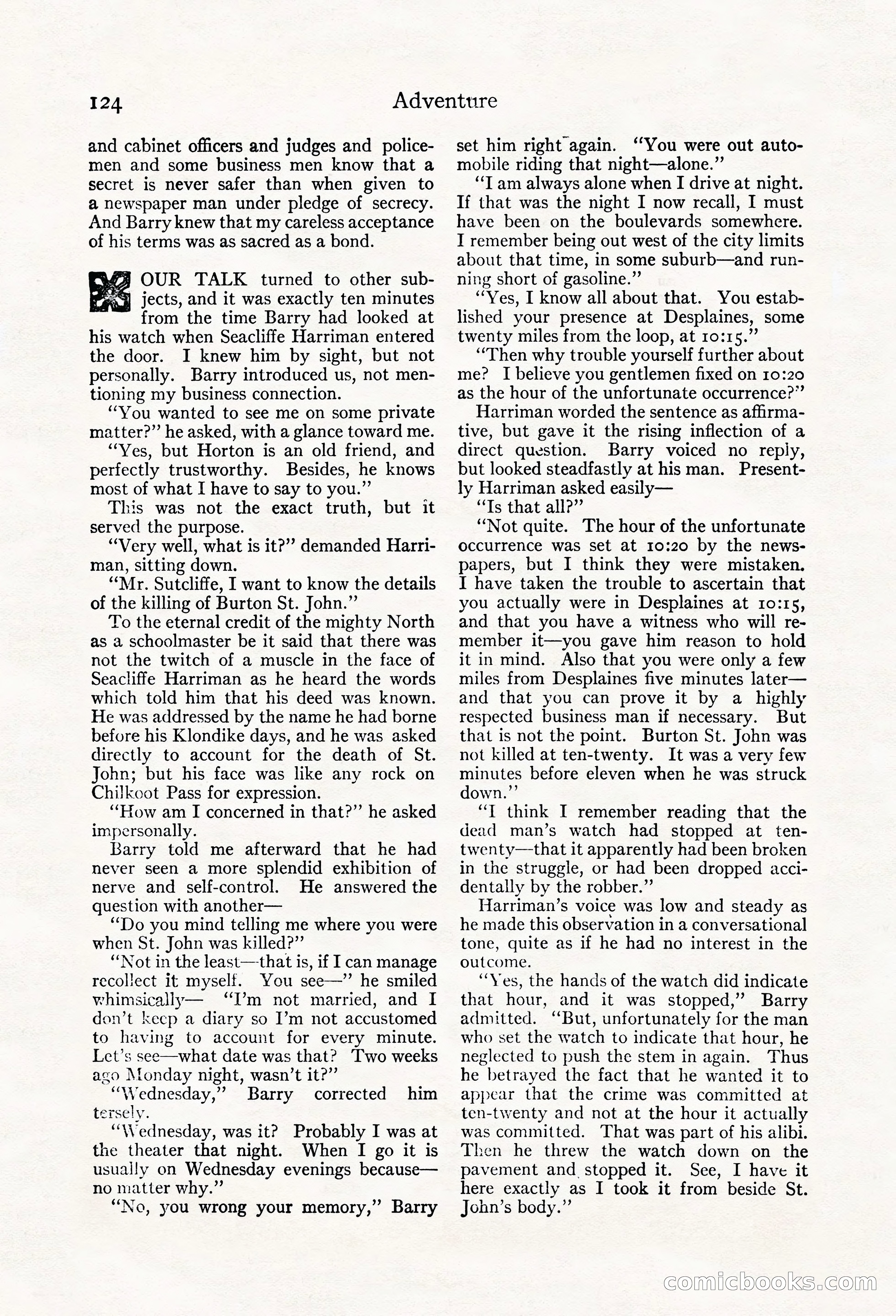 Adventure Magazine, May 20, 1923 — page 126 of 196