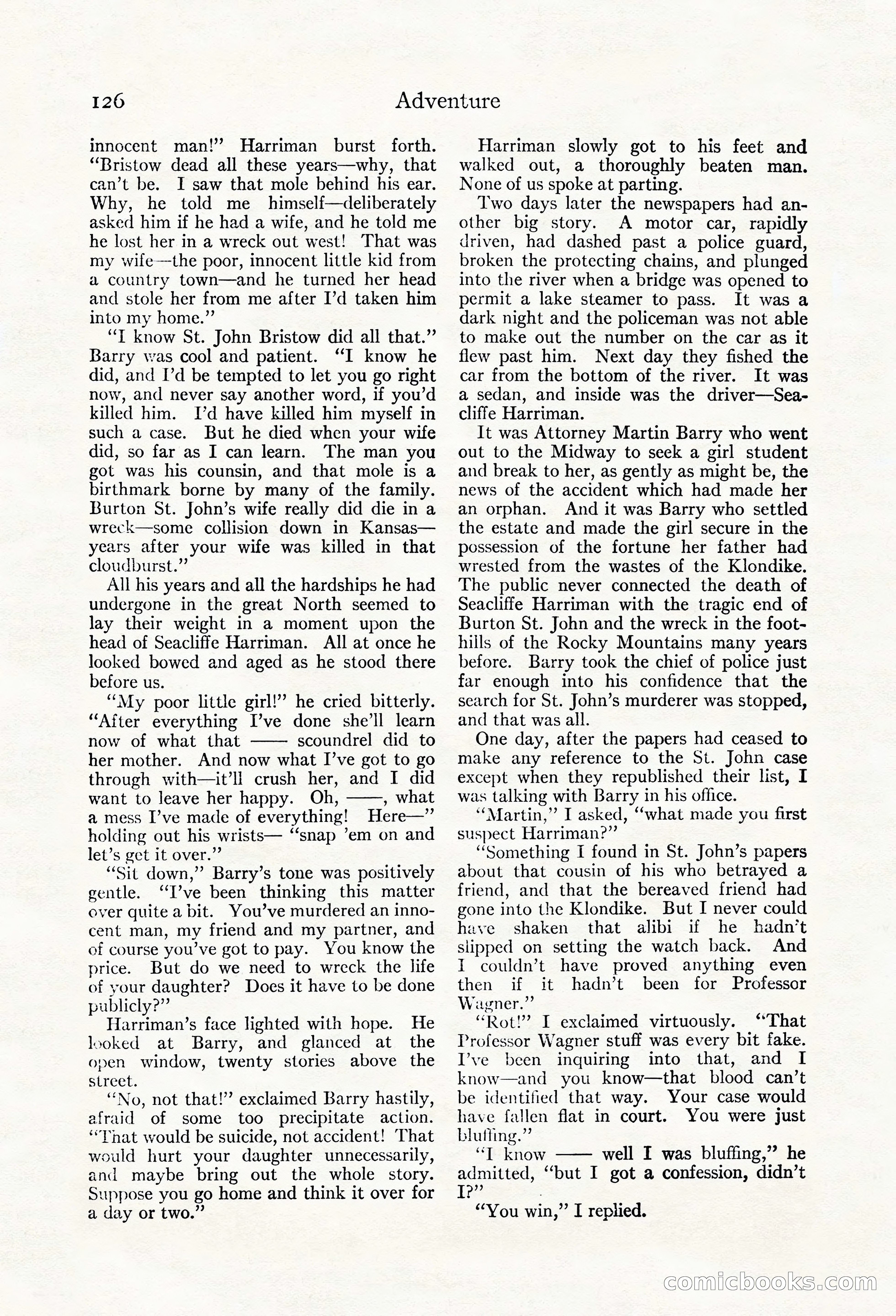 Adventure Magazine, May 20, 1923 — page 128 of 196